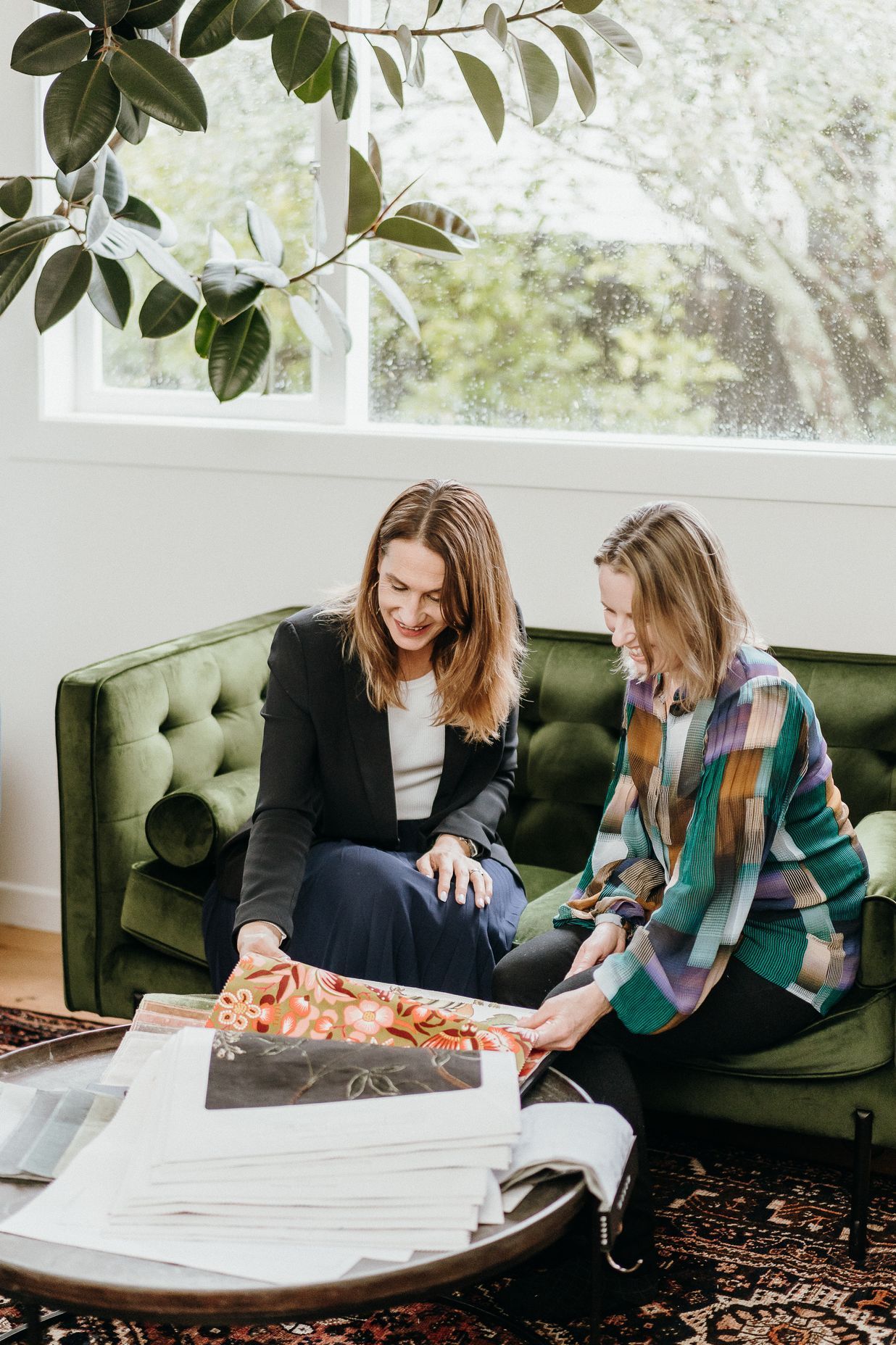 Bren's joy comes from seeing a client get excited about the textile selections. Photo: Samantha Donaldson