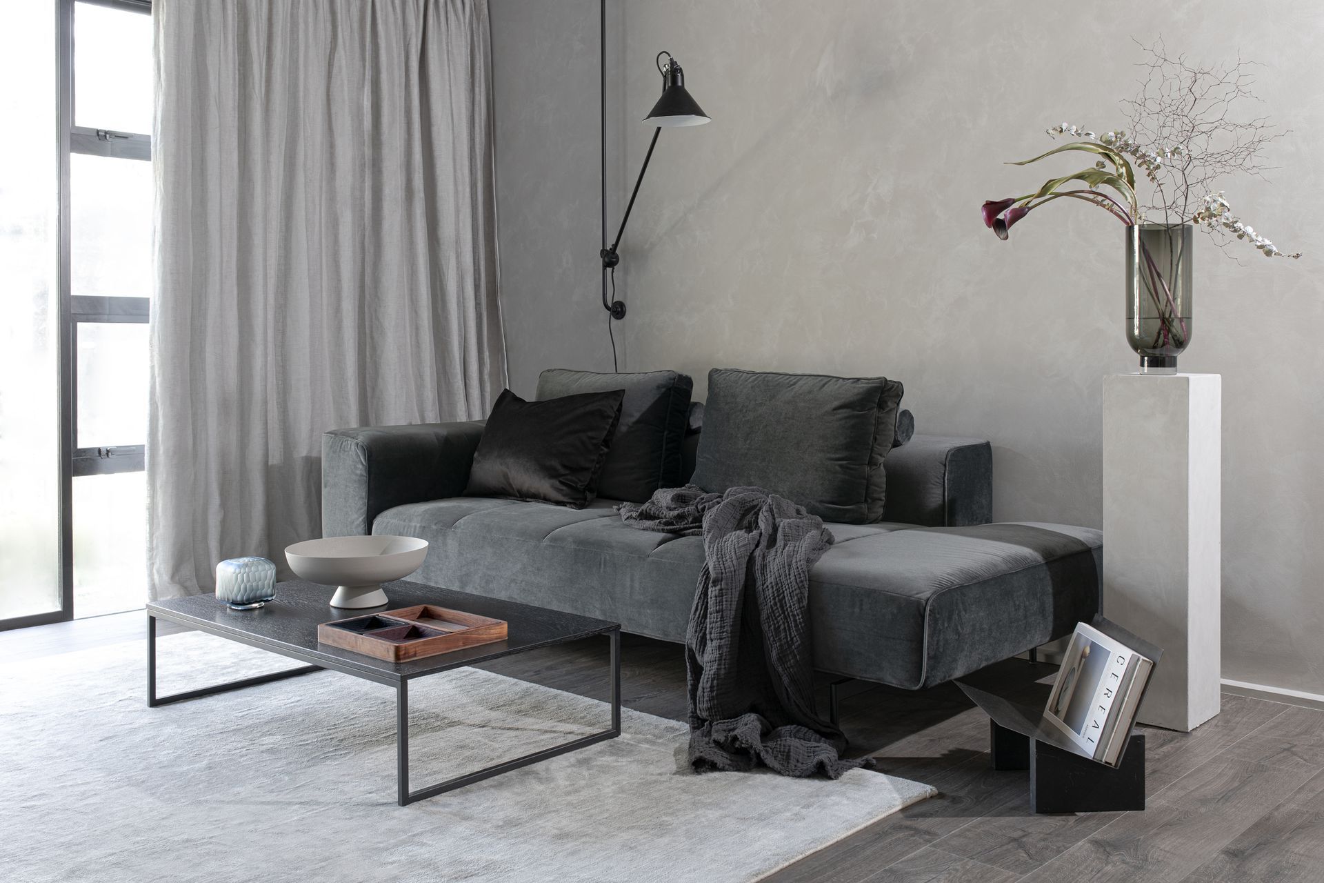 Interno Limewash in Grey Pepper; Styling by The Design Chaser