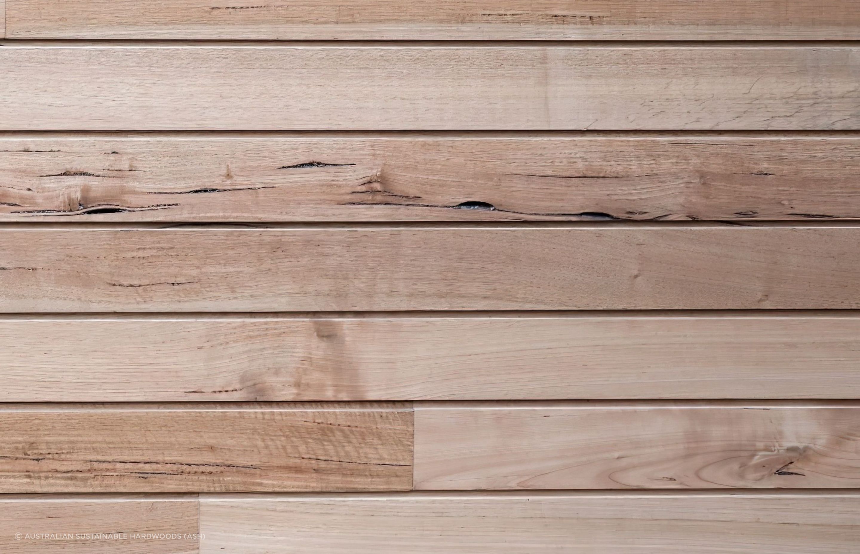 IronAsh 105 x 19 secret fix shiplap profile, with two coats of Intergrain Ultra Clear – Satin Finish. Full thickness gum pockets, gum vein, pin hole, hobnail, grain orientation, splits and spring tear present are all examples of grade expectations.