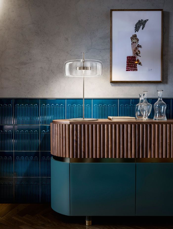 Jube LT G table lamp in crystal Murano glass