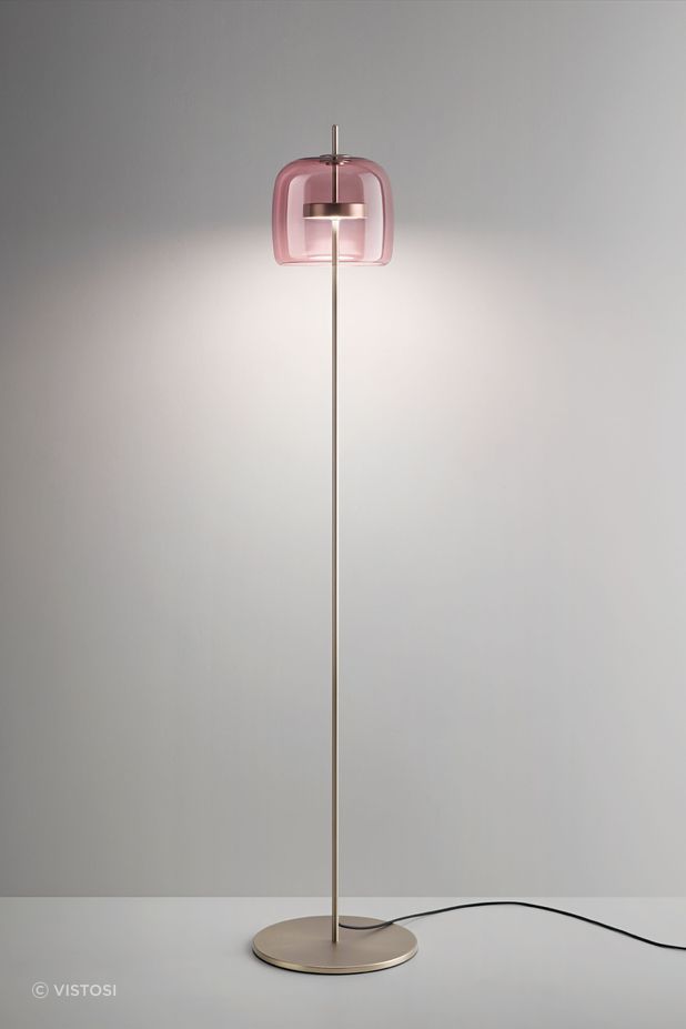 Jube floor lamp in amethyst Murano glass