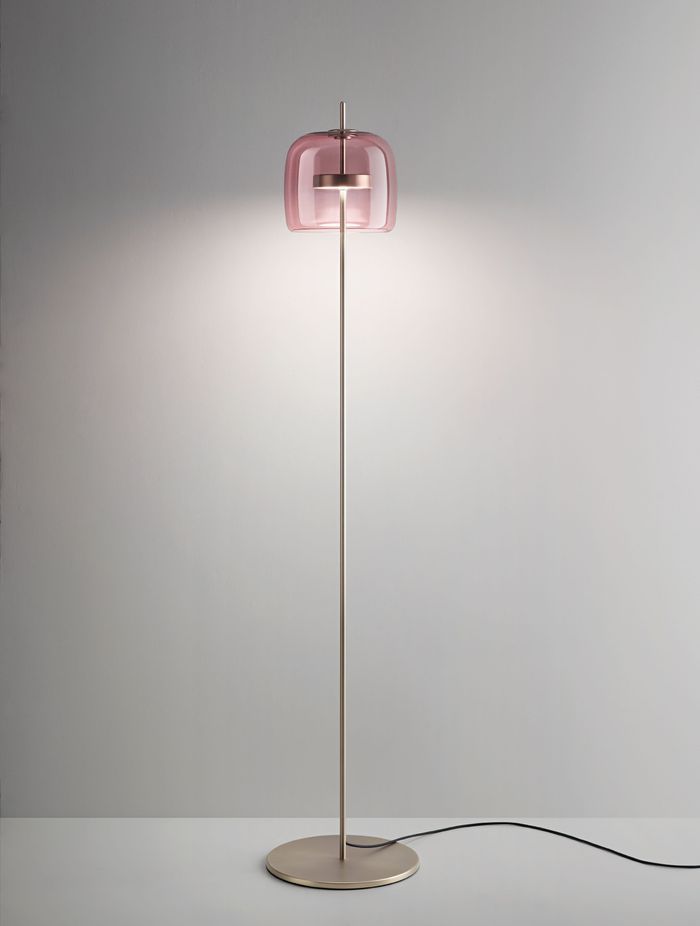 Jube floor lamp in amethyst Murano glass