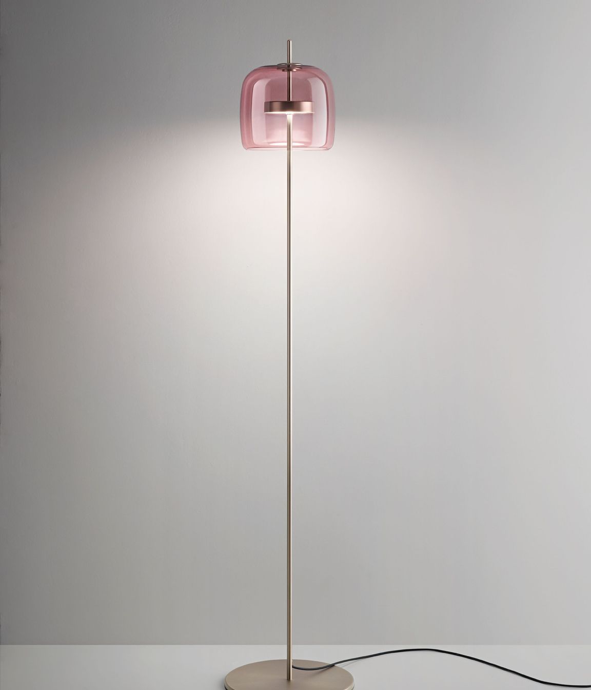 Jube floor lamp in amethyst Murano glass