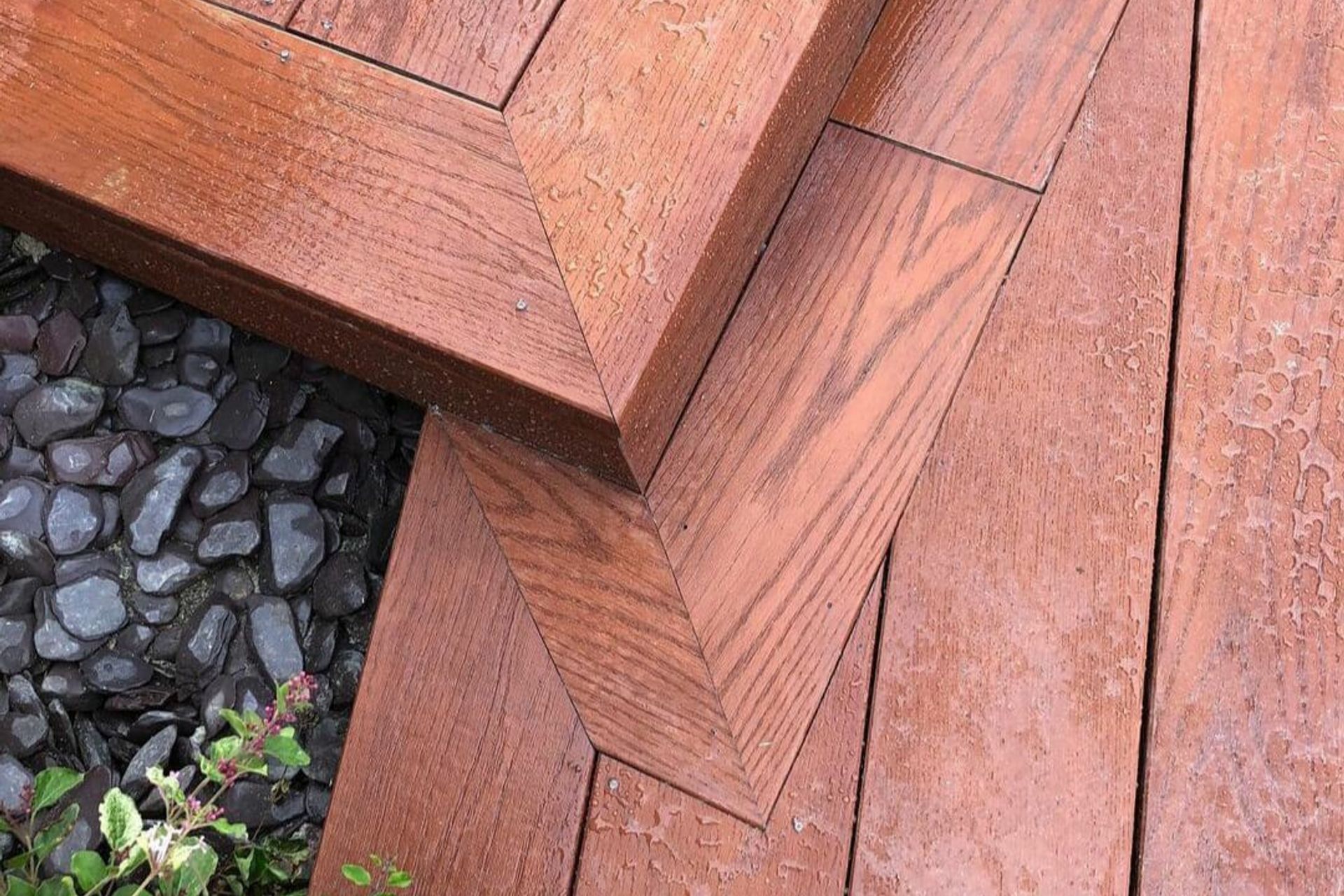 A properly maintained timber deck can last for years.