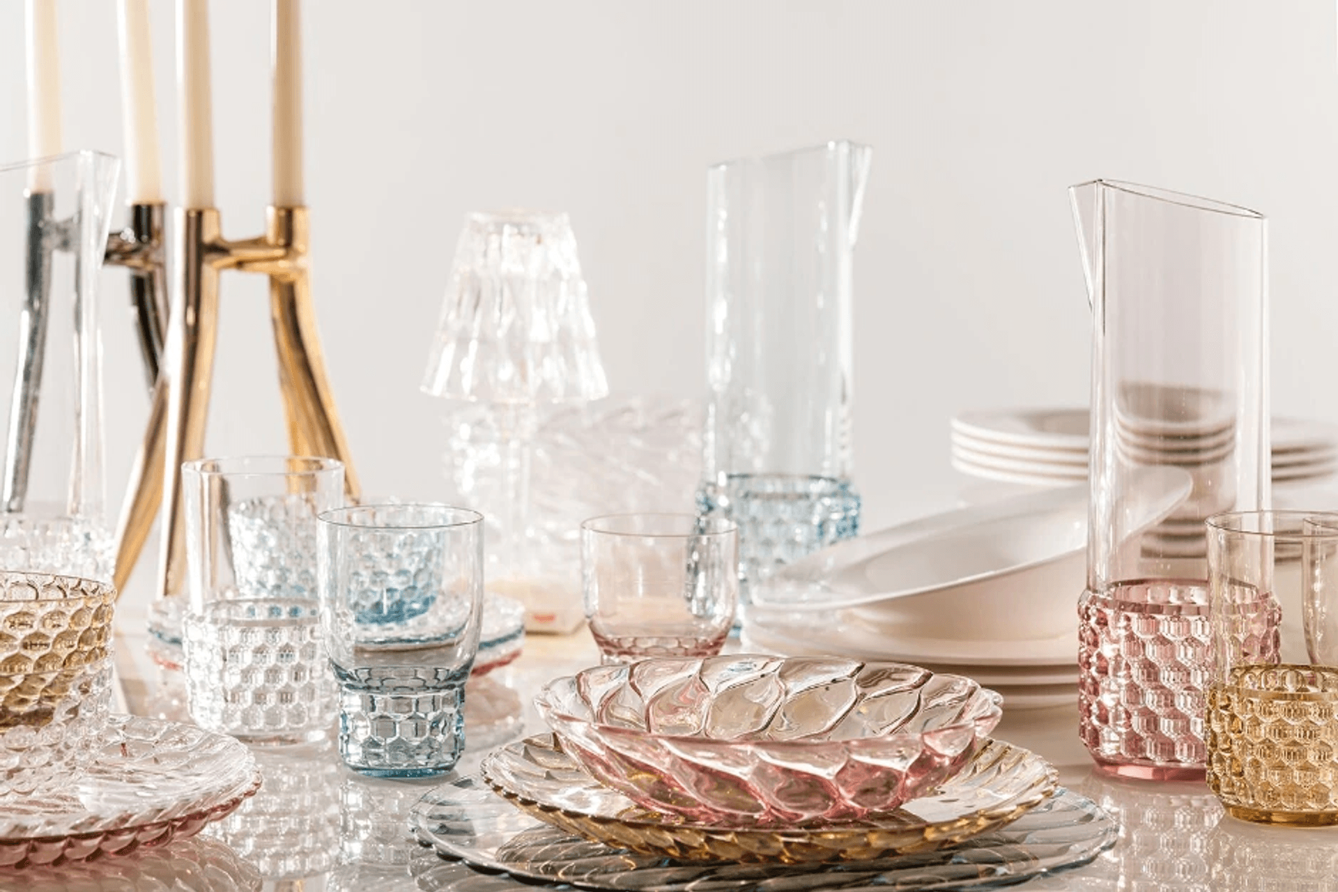 Tableware including Jellies Family Carafe from Space Furniture