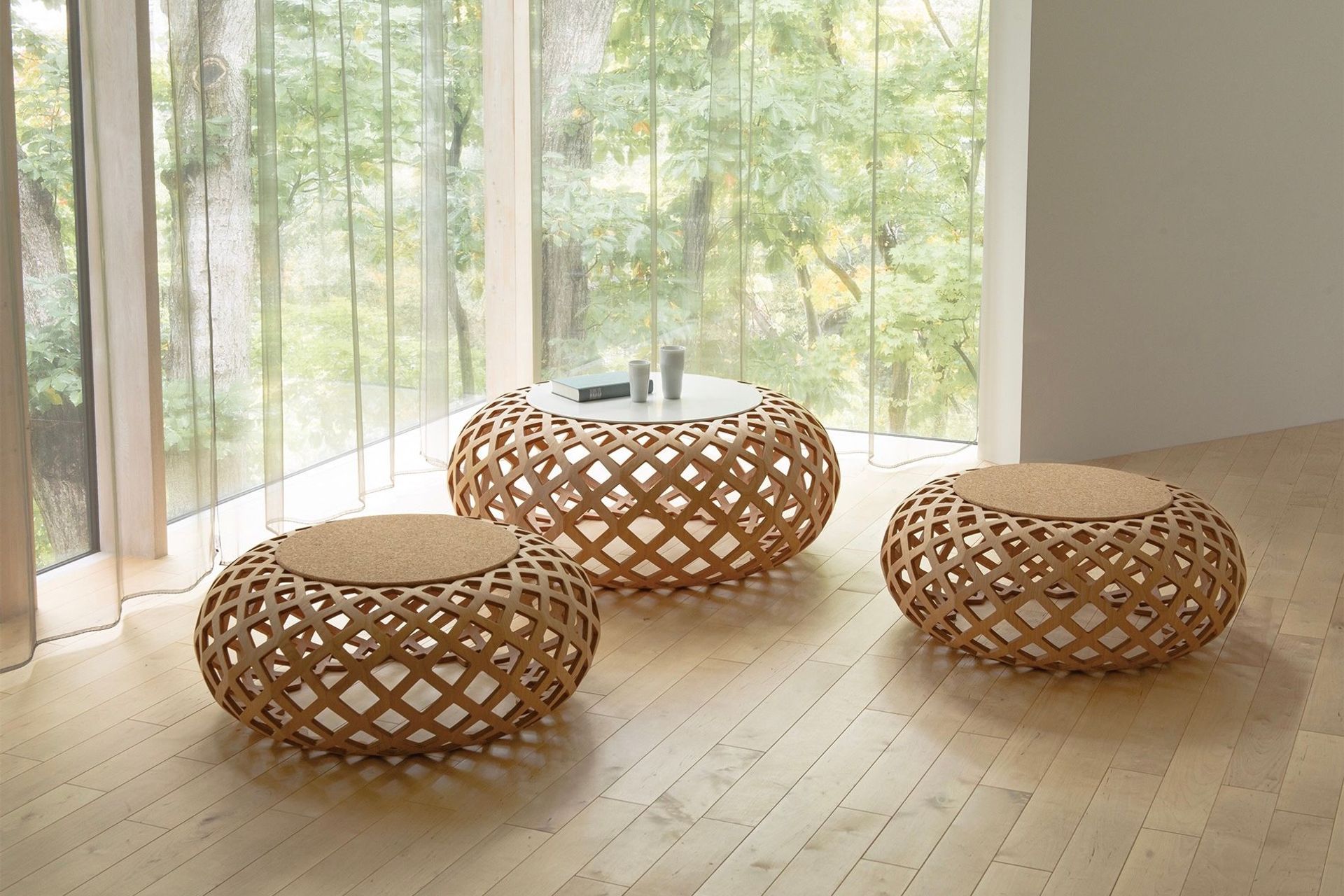 The textural quality is undeniable with the Kina Lux Ottoman by CondeHouse from Matisse.