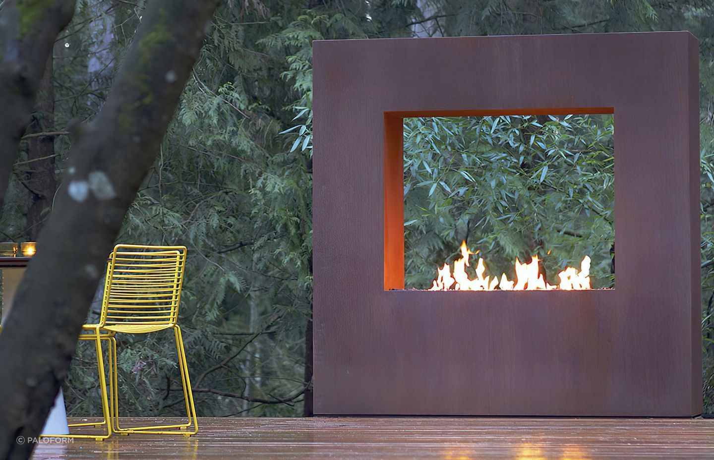 Modern outdoor fireplaces are pushing design boundaries