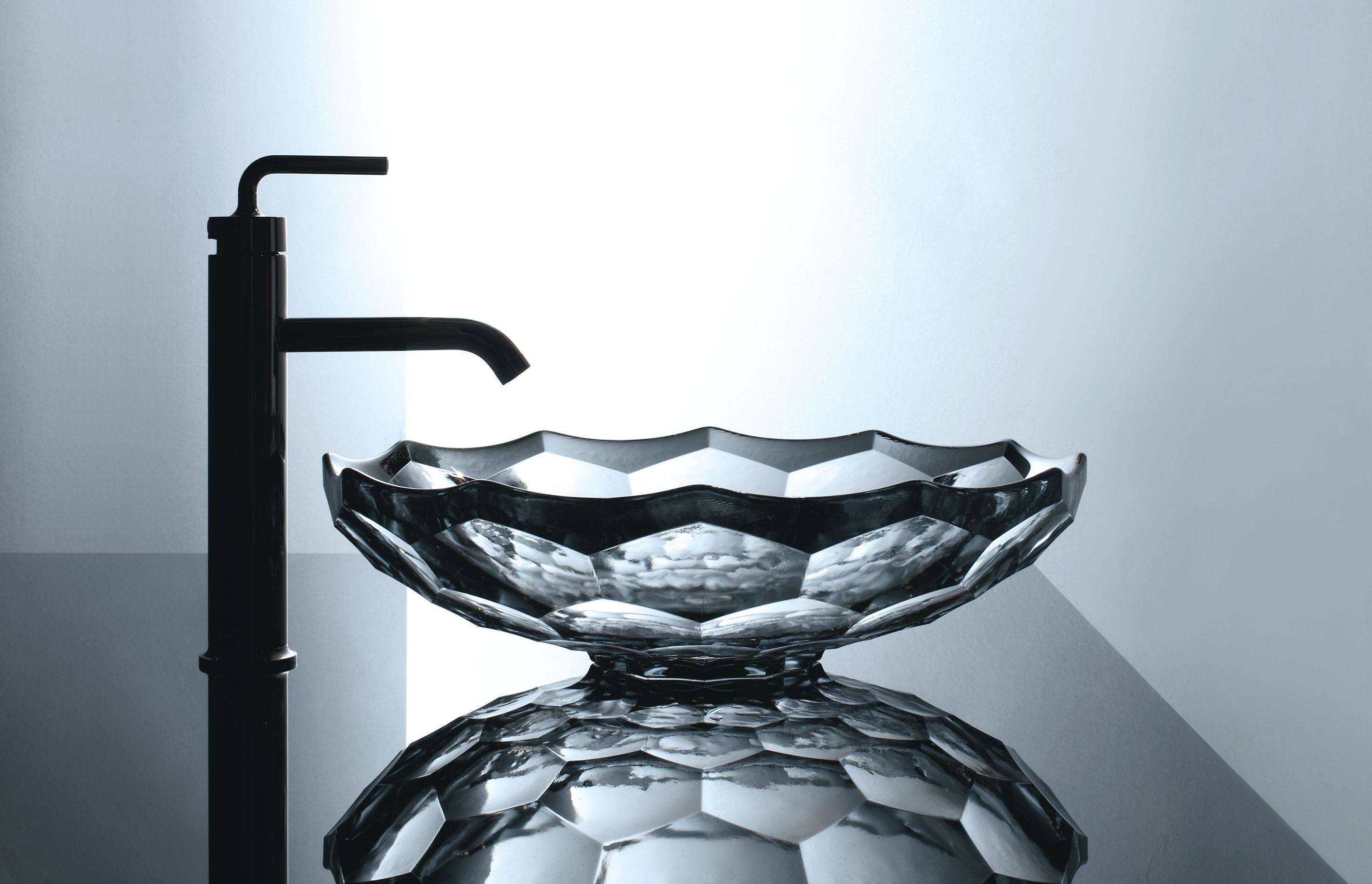 Kohler Australia - Briolette Faceted Glass Vessel Basin