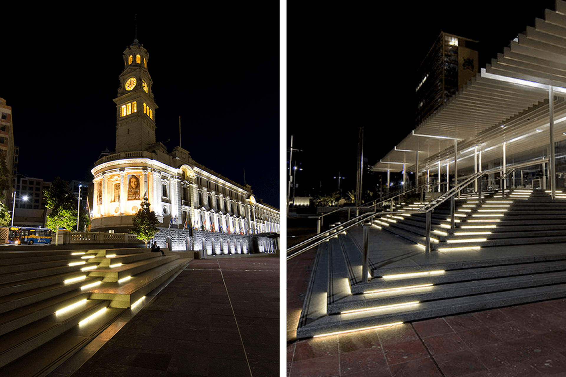 Lighting Solutions excels at large, commercial projects such as this lighting design for Auckland's Aotea Square.