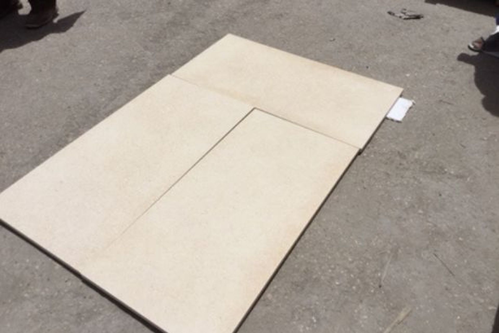 Last selection check and then the tiles get packed ready for shipment