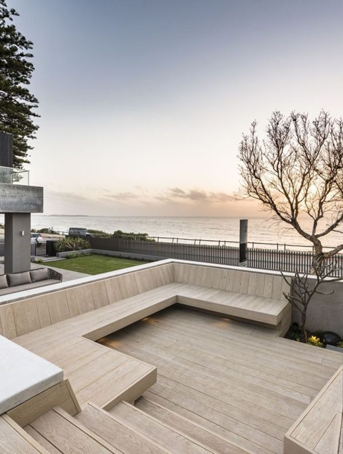 Limed oak enhanced grain decking by Millboard Decking