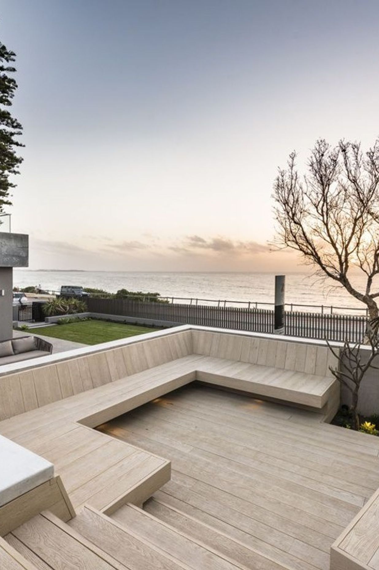 Limed oak enhanced grain decking by Millboard Decking