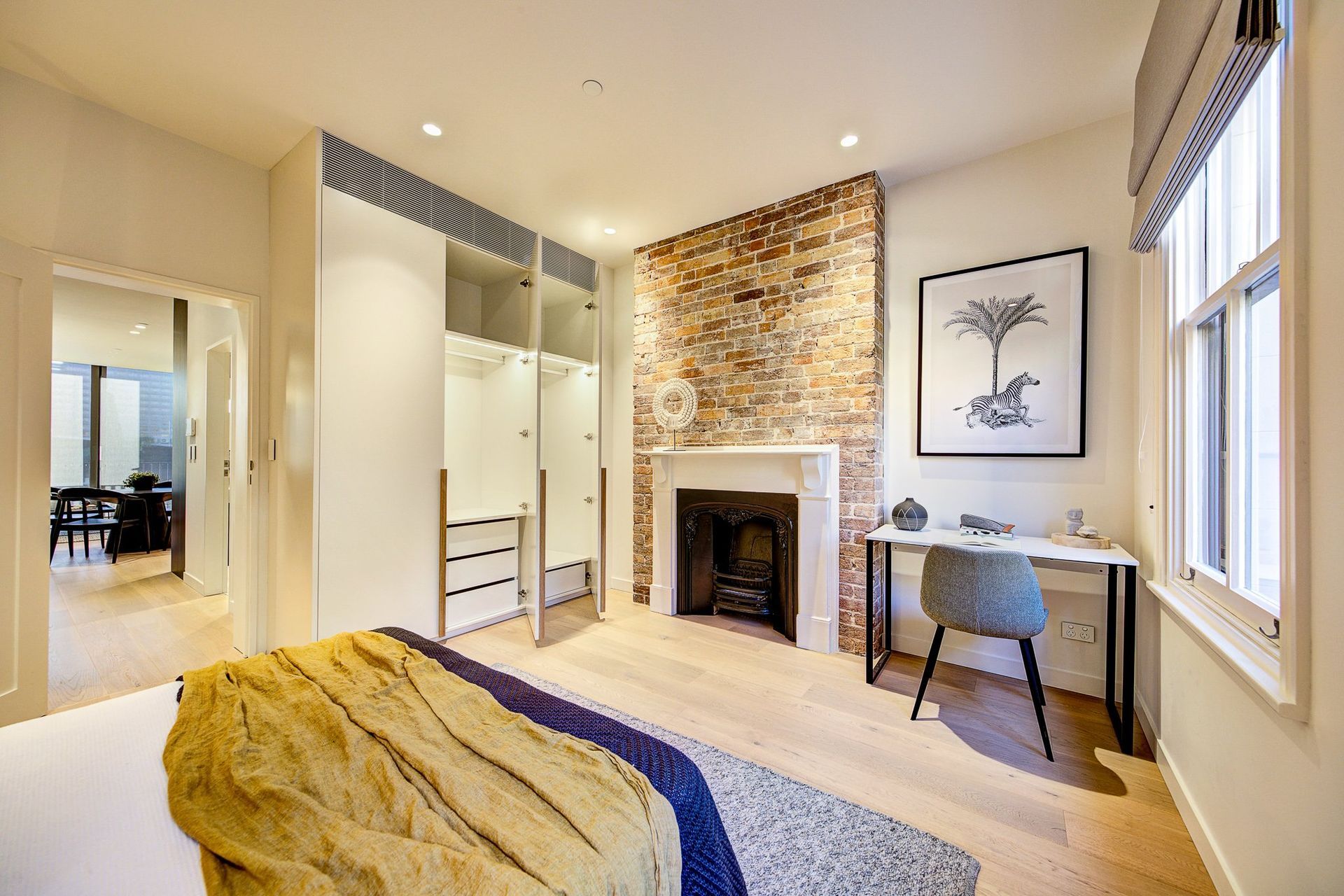 Downlights are a great choice for nearly every room in a home, including bedrooms. Featured project: Liverpool St, Darlinghurst.