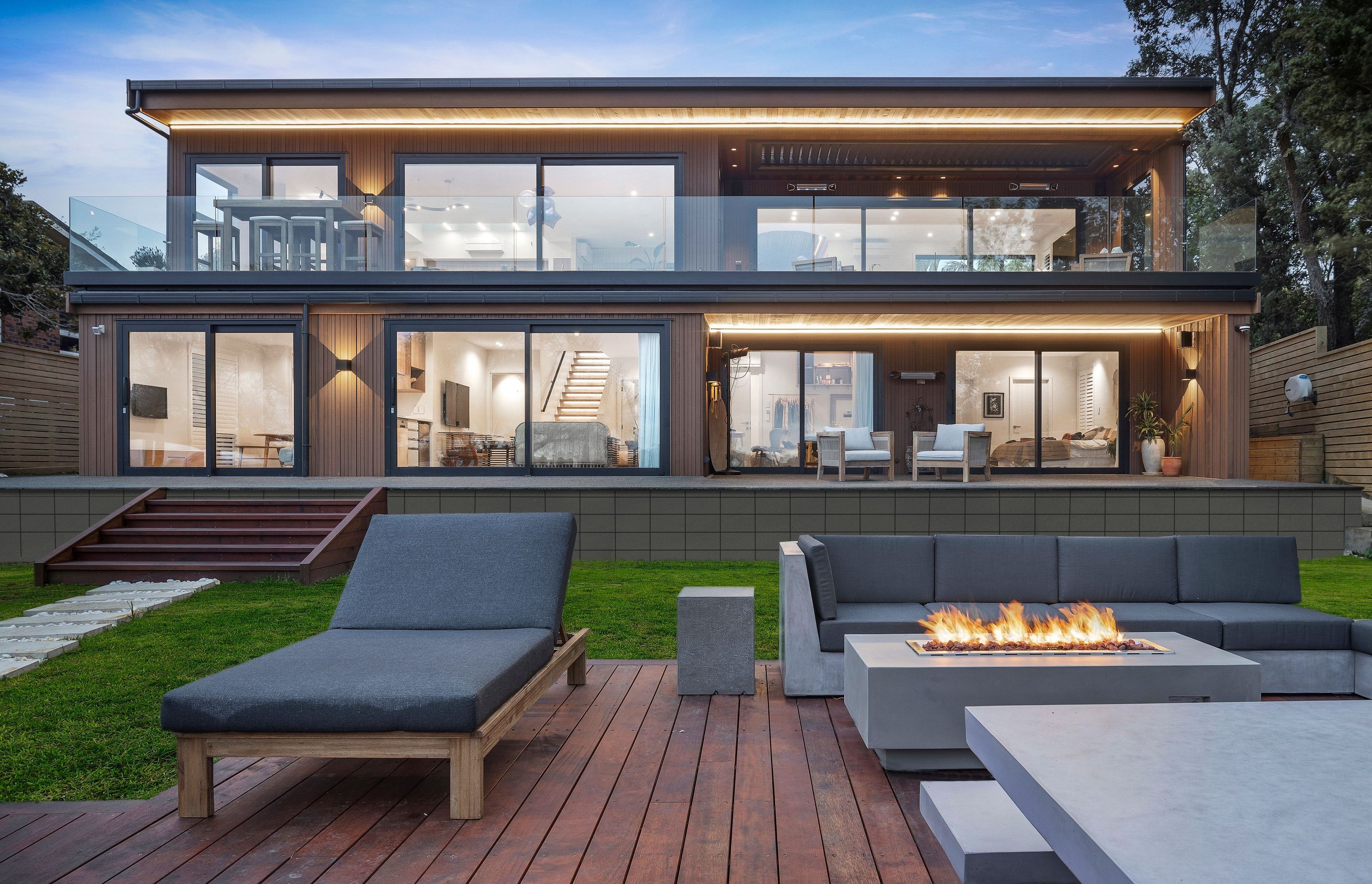 The owners and their guests can enjoy the best a kiwi summer has to offer from their outdoor living area.