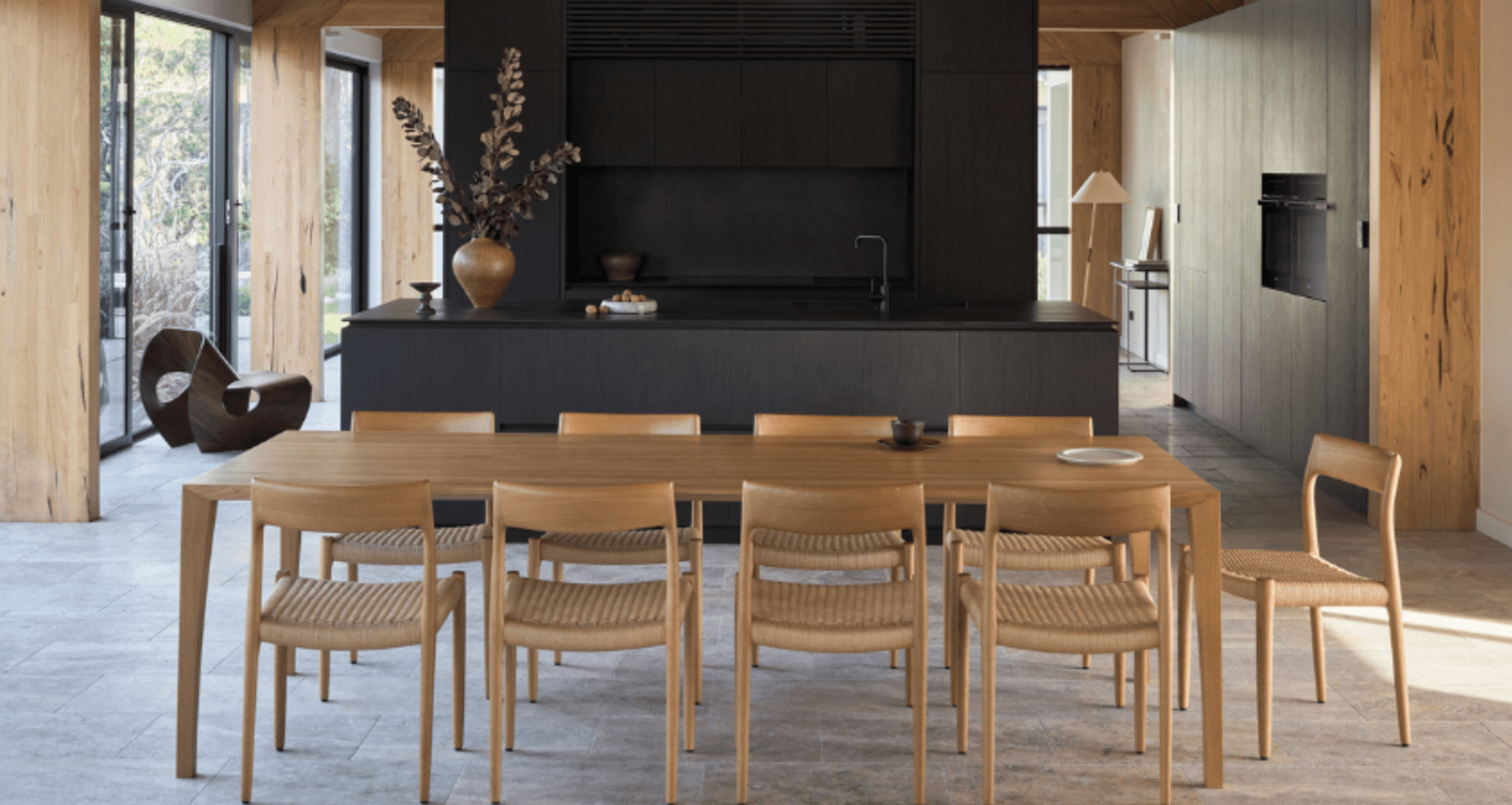 Silver Ash Premium Travertine Tumbled | Mallinger Constructions | Andrew Donaldson Architecture &amp; Design | Crystal Pools | Rolling Stone Landscapes | Barton Taylor Photography
