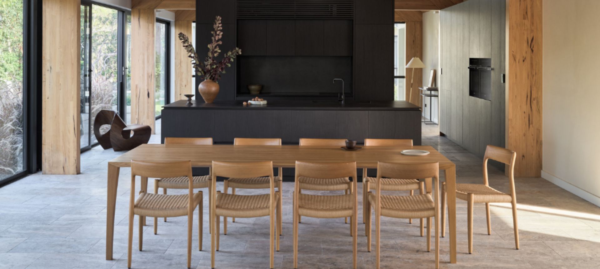 Silver Ash Premium Travertine Tumbled | Mallinger Constructions | Andrew Donaldson Architecture &amp; Design | Crystal Pools | Rolling Stone Landscapes | Barton Taylor Photography