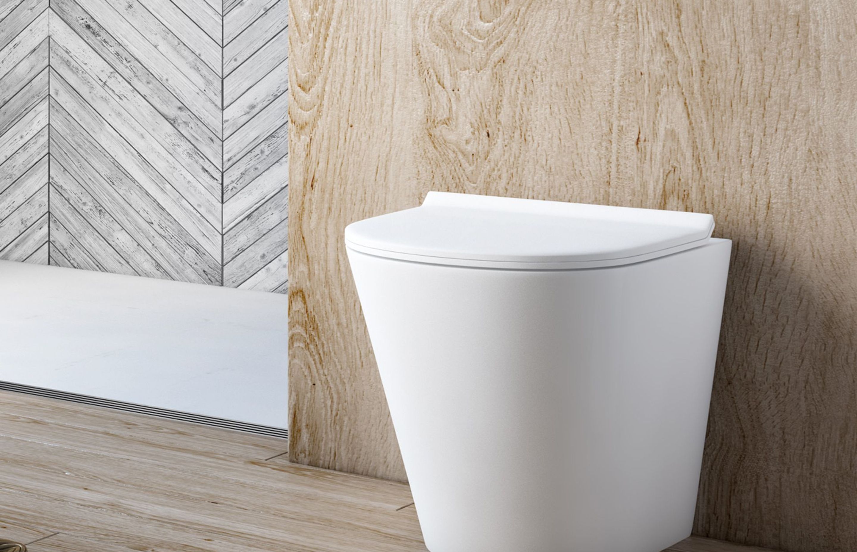 Studio Bango - Manhattan Rimless Wall Faced Toilet