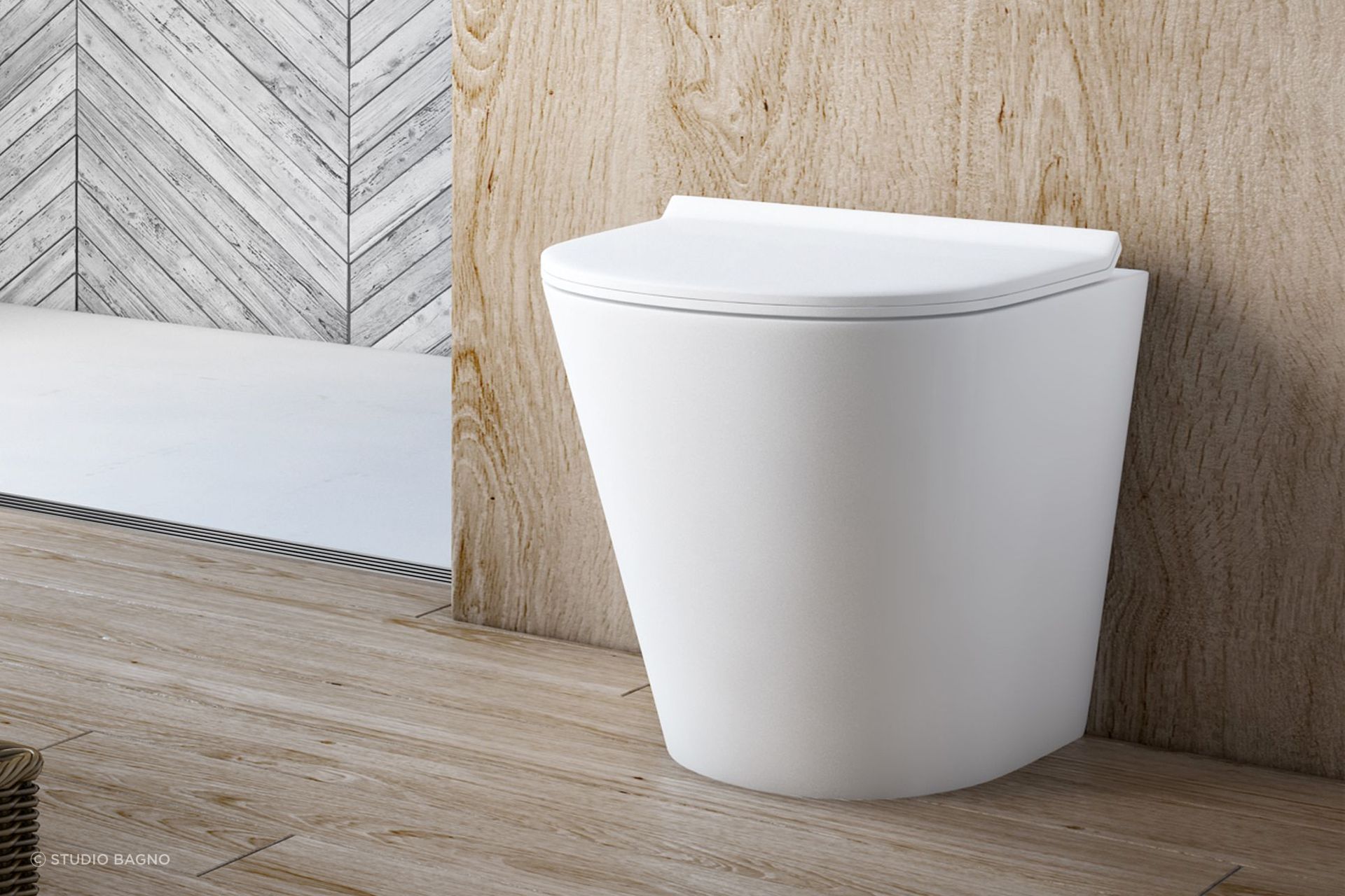 Manhattan Rimless Wall Faced Toilet from Studio Bagno