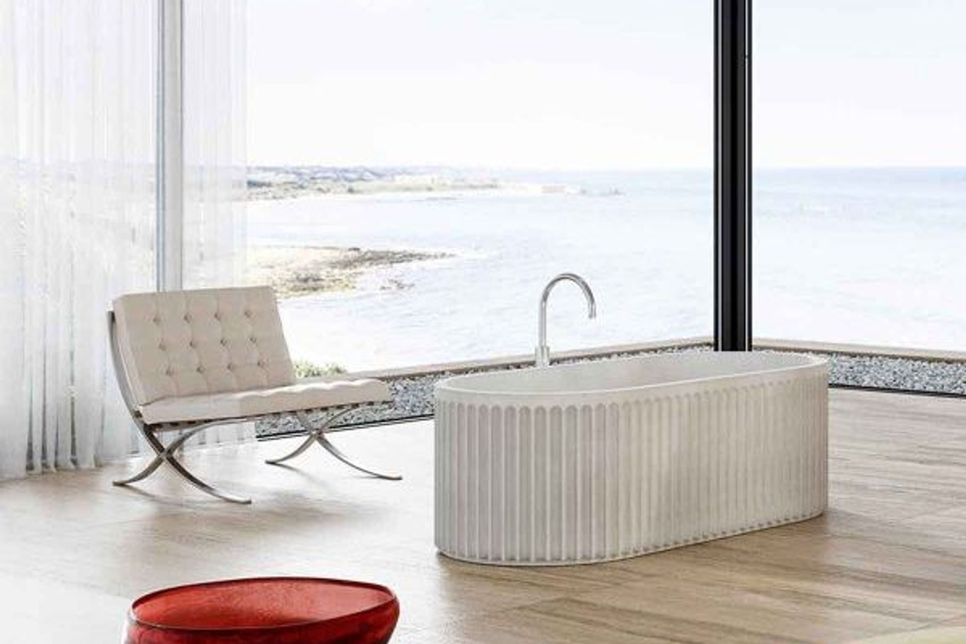 Meek Doric Pill Bath by Concrete Collective