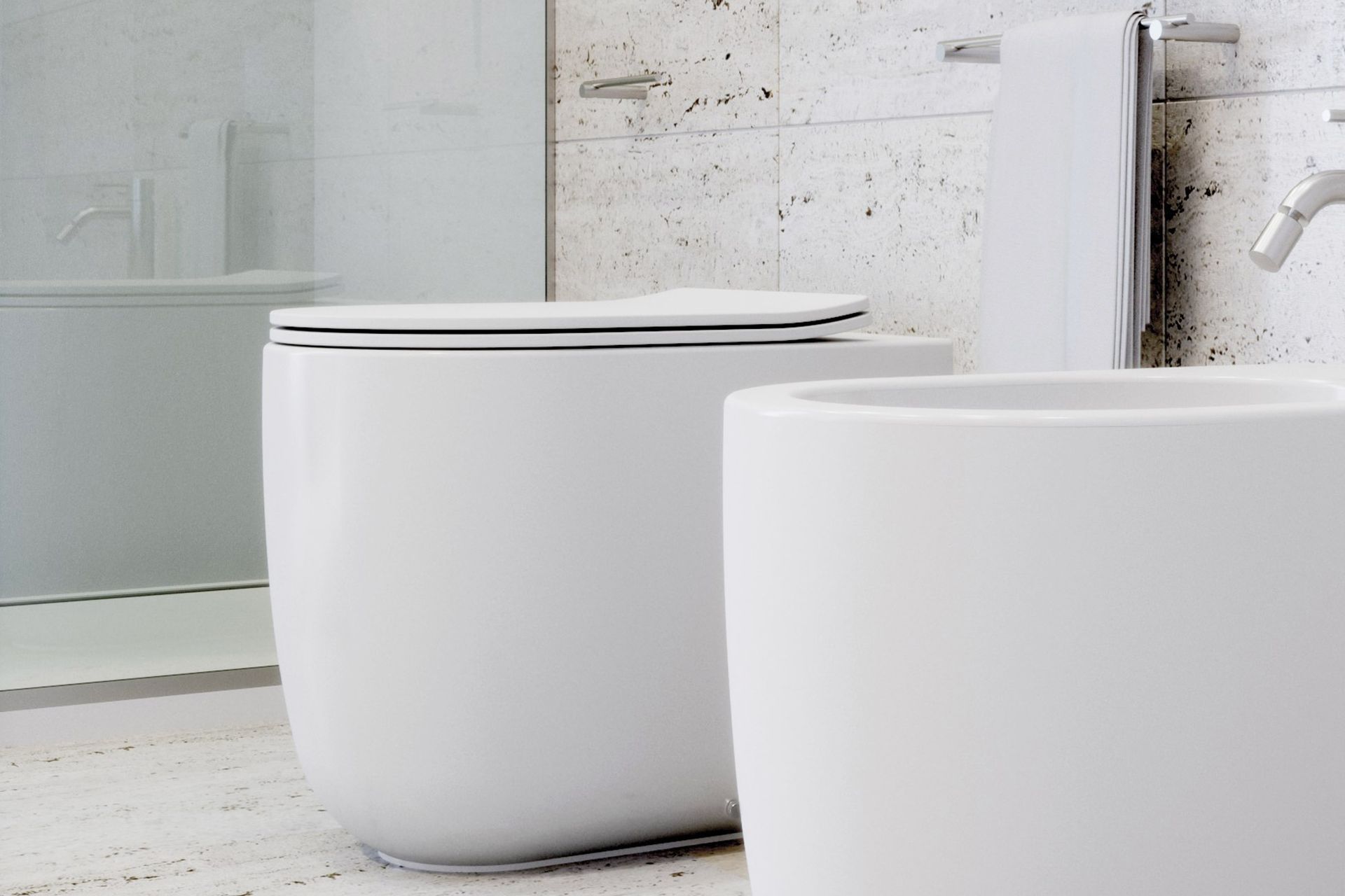 Milady Wall Faced Rimless Toilet Pan from Studio Bagno