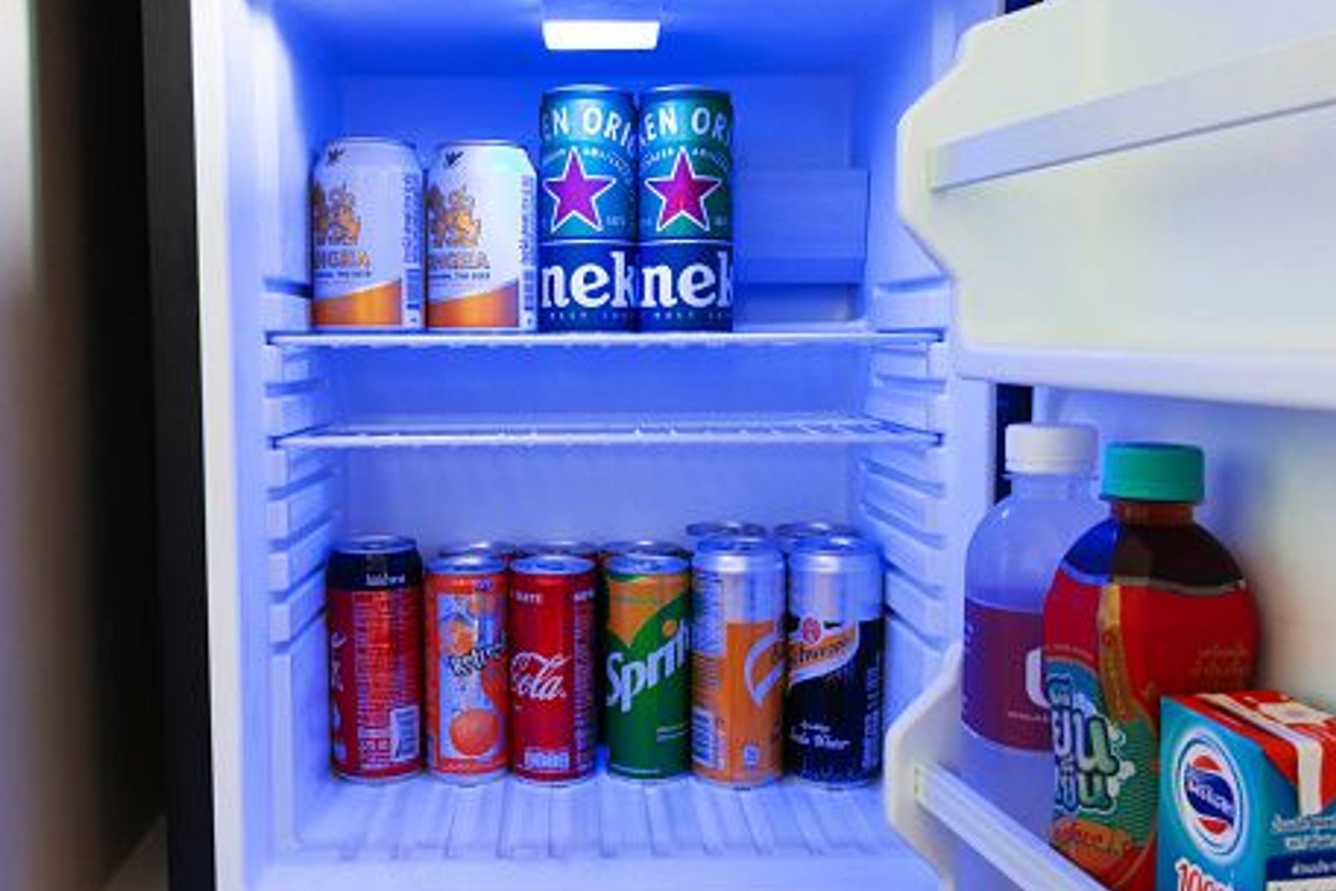 Mini fridge for drinks | Photo Credit - iStock