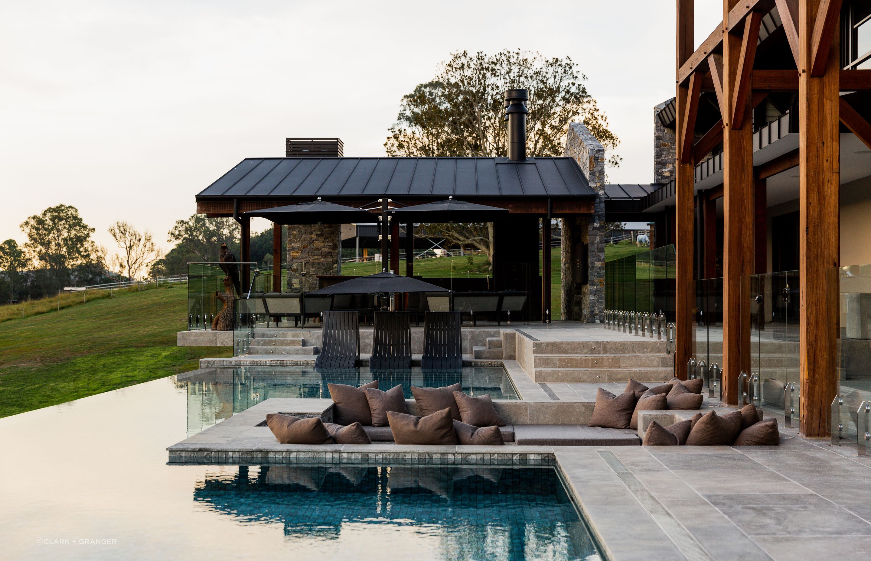 The perfect outdoor space for relaxing and entertaining guests. Photographer: Sabine Bannard.