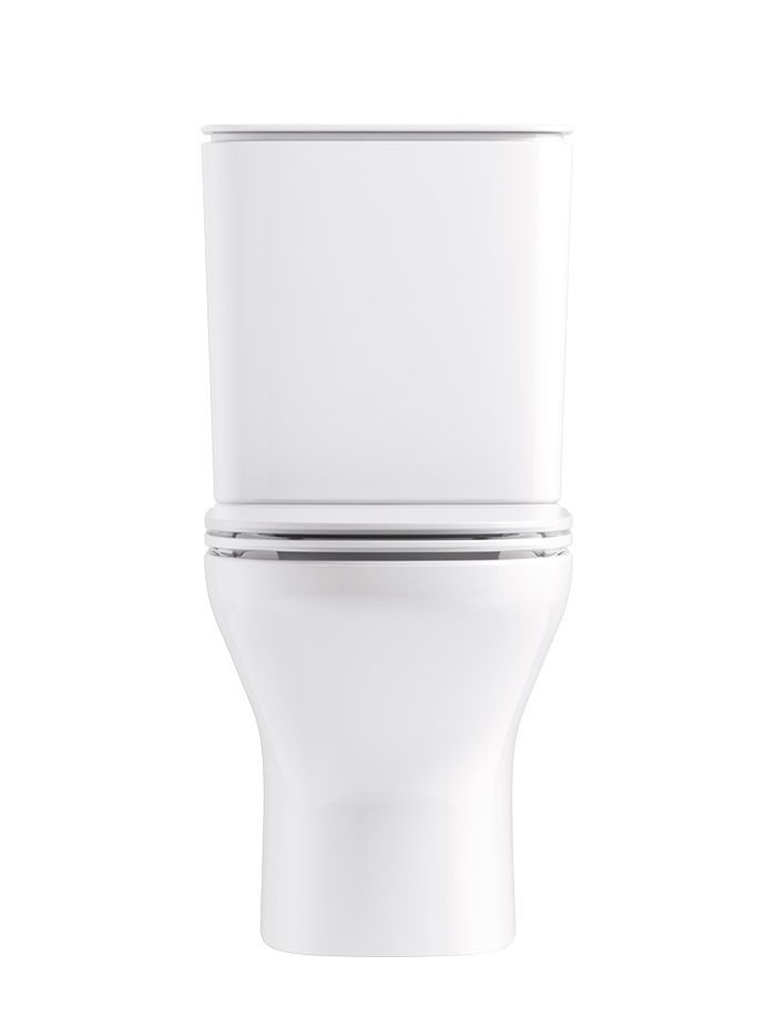 The ModernLife™ Touchless Flush toilet suite is sleek and softly contoured.