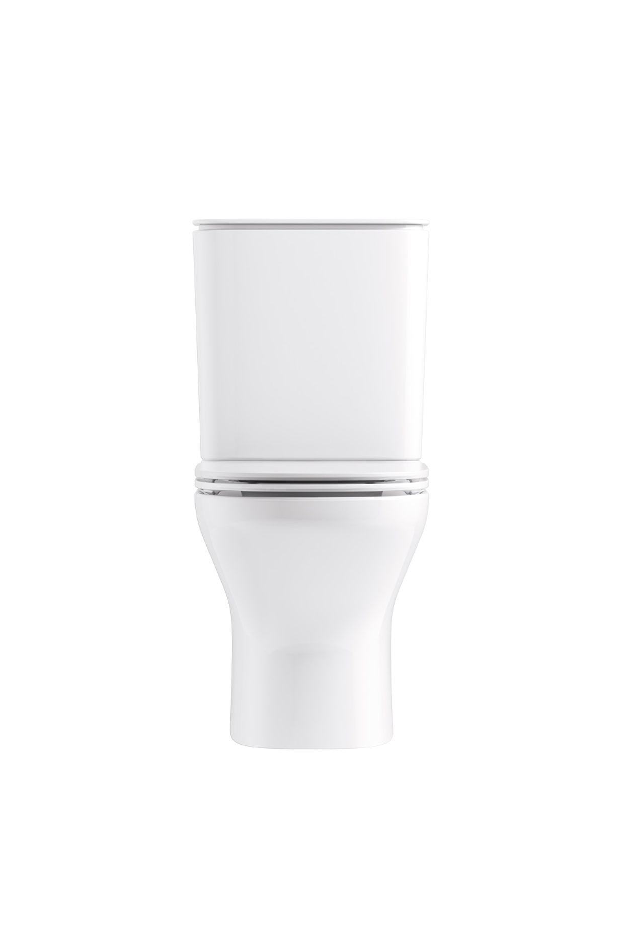 The ModernLife™ Touchless Flush toilet suite is sleek and softly contoured.