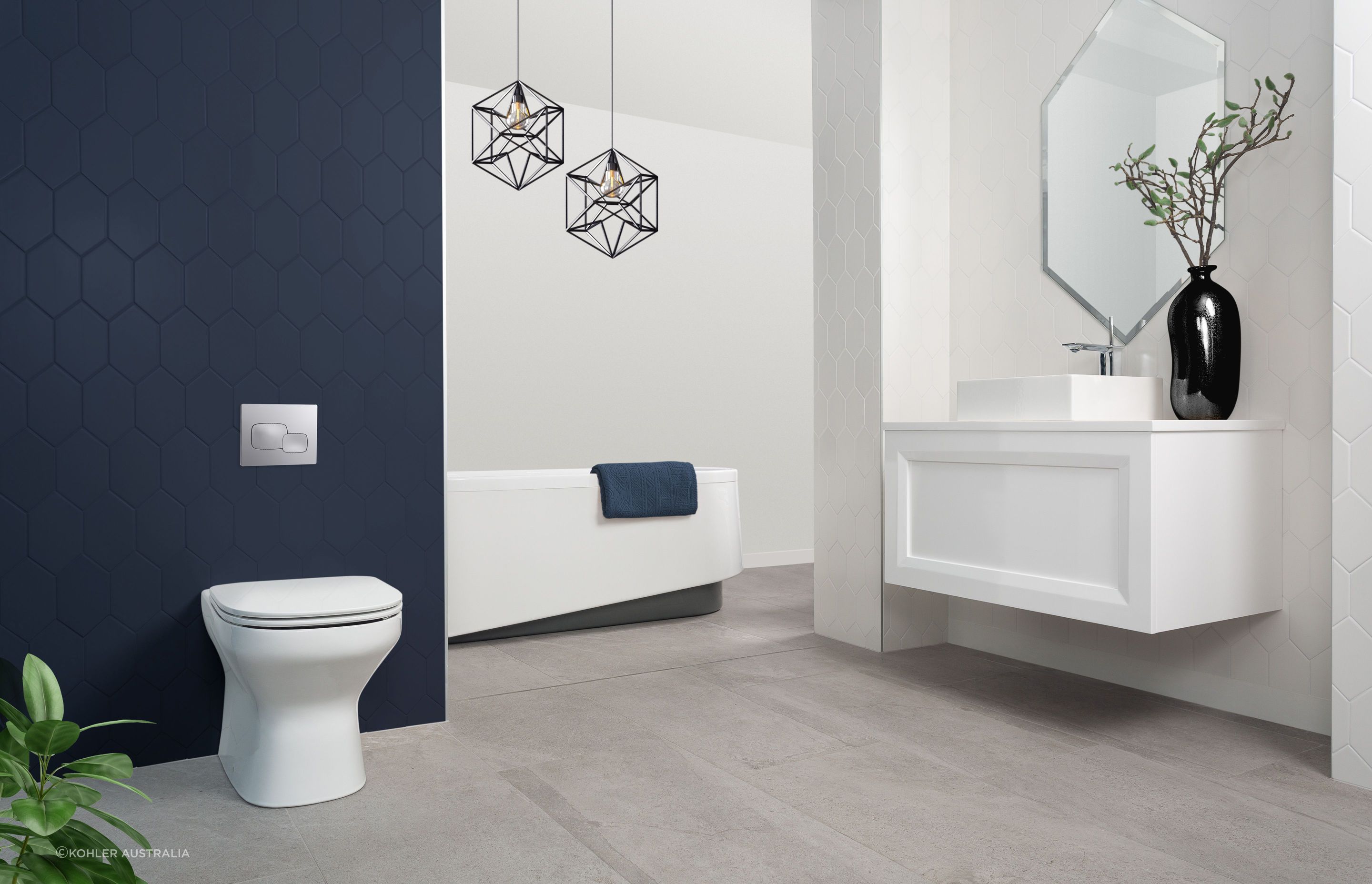 ModernLife Wall-Faced Rimless Toilet from Kohler Australia