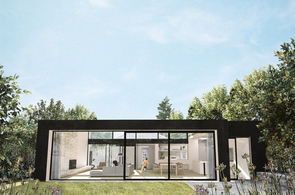 To bring natural light into Prahran House, the addition is separated from the main home by a courtyard which allows north-facing glazing and clerestory windows to grab winter light and bring it deep into living spaces, creating a light-filled home for the owners.