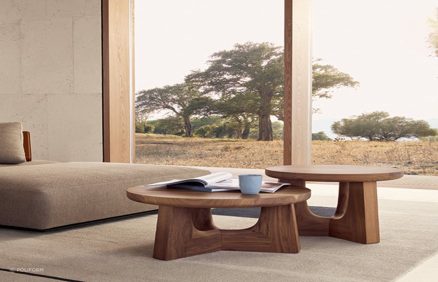 Stool side tables can easily be used as an additional seating idea, particularly in small bedroom where space is tight. Featured product: Nara Coffee Table.