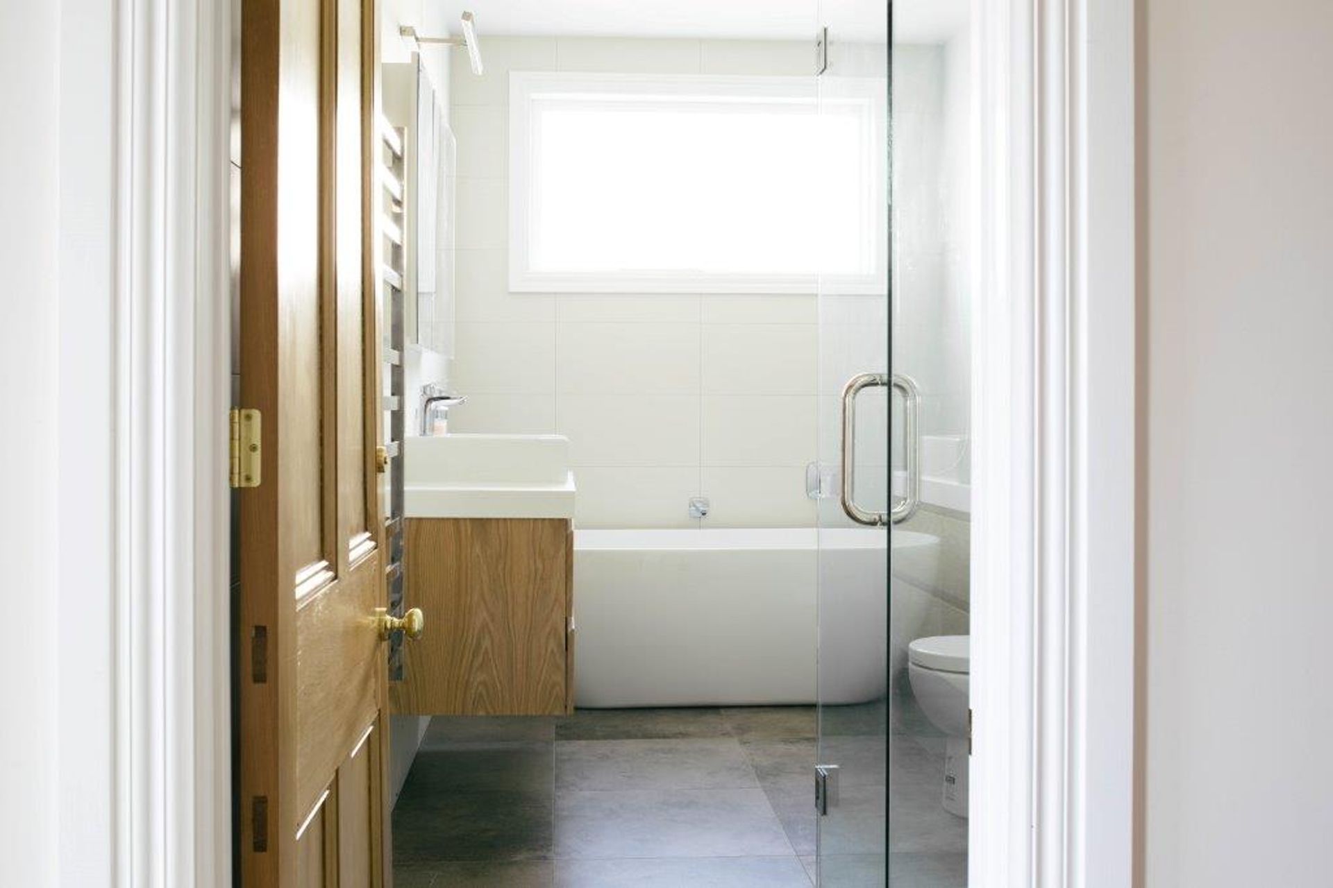 New bathrooms were also included in the renovation.