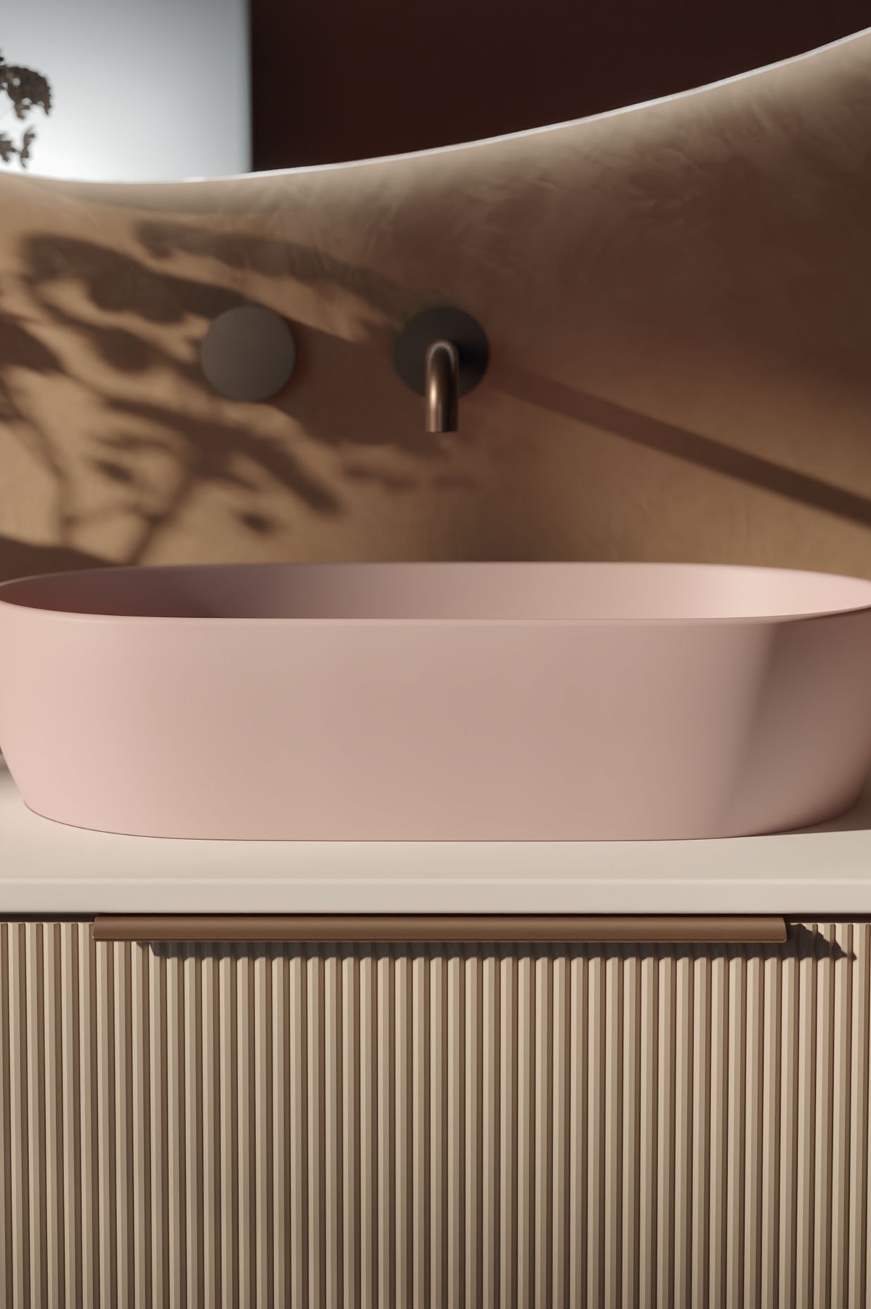 Oasis Basin and Bath in Coral Pink