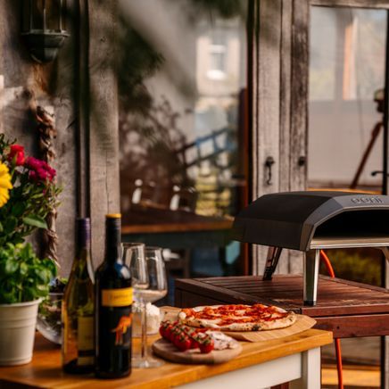 Relax, crack a beer, and enjoy an evening around the pizza oven