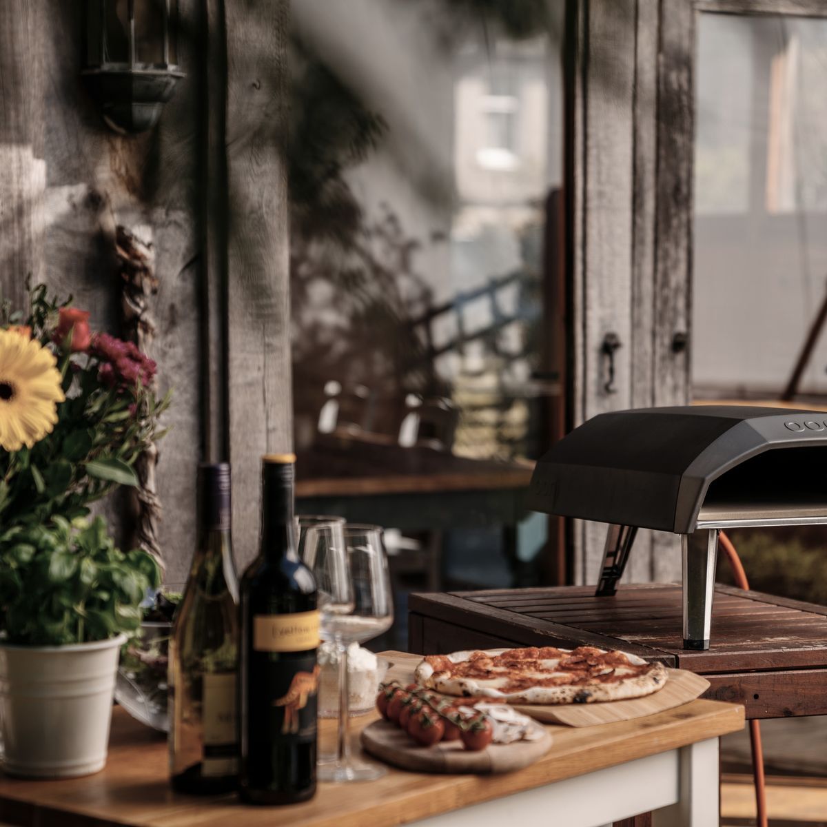 Relax, crack a beer, and enjoy an evening around the pizza oven