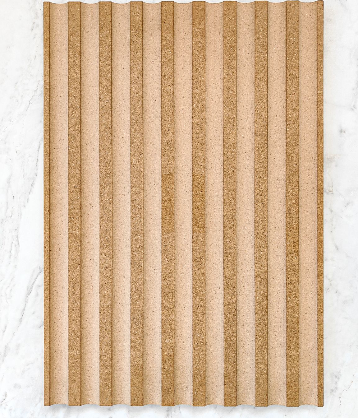 The fluted look of the Alaska is great for classic or contemporary spaces.
