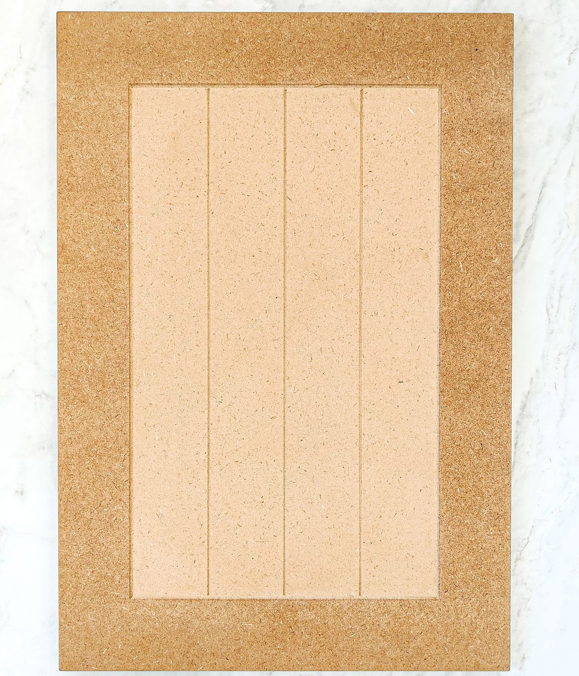 The Optidoor 'Washington' features a fine V-groove and a wide frame .