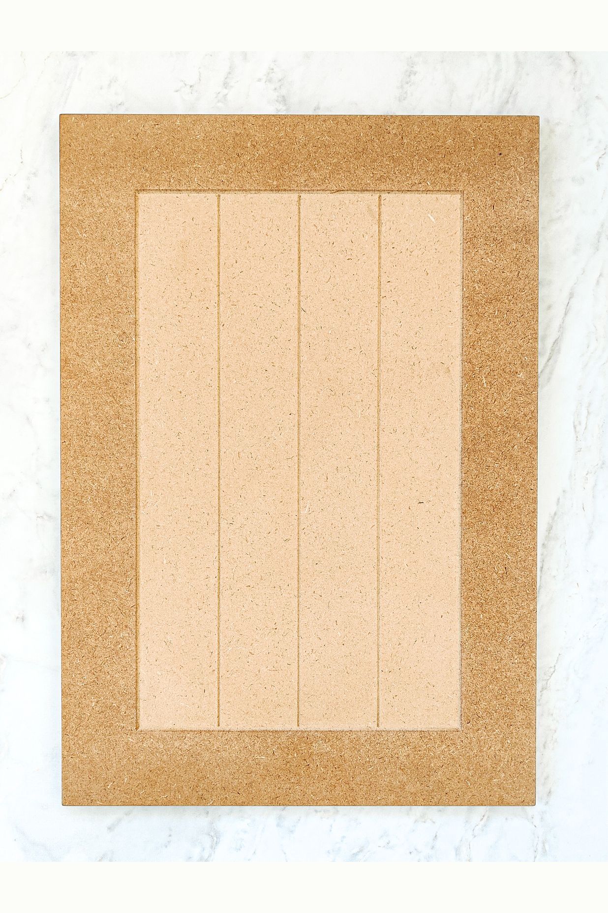The Optidoor 'Washington' features a fine V-groove and a wide frame .