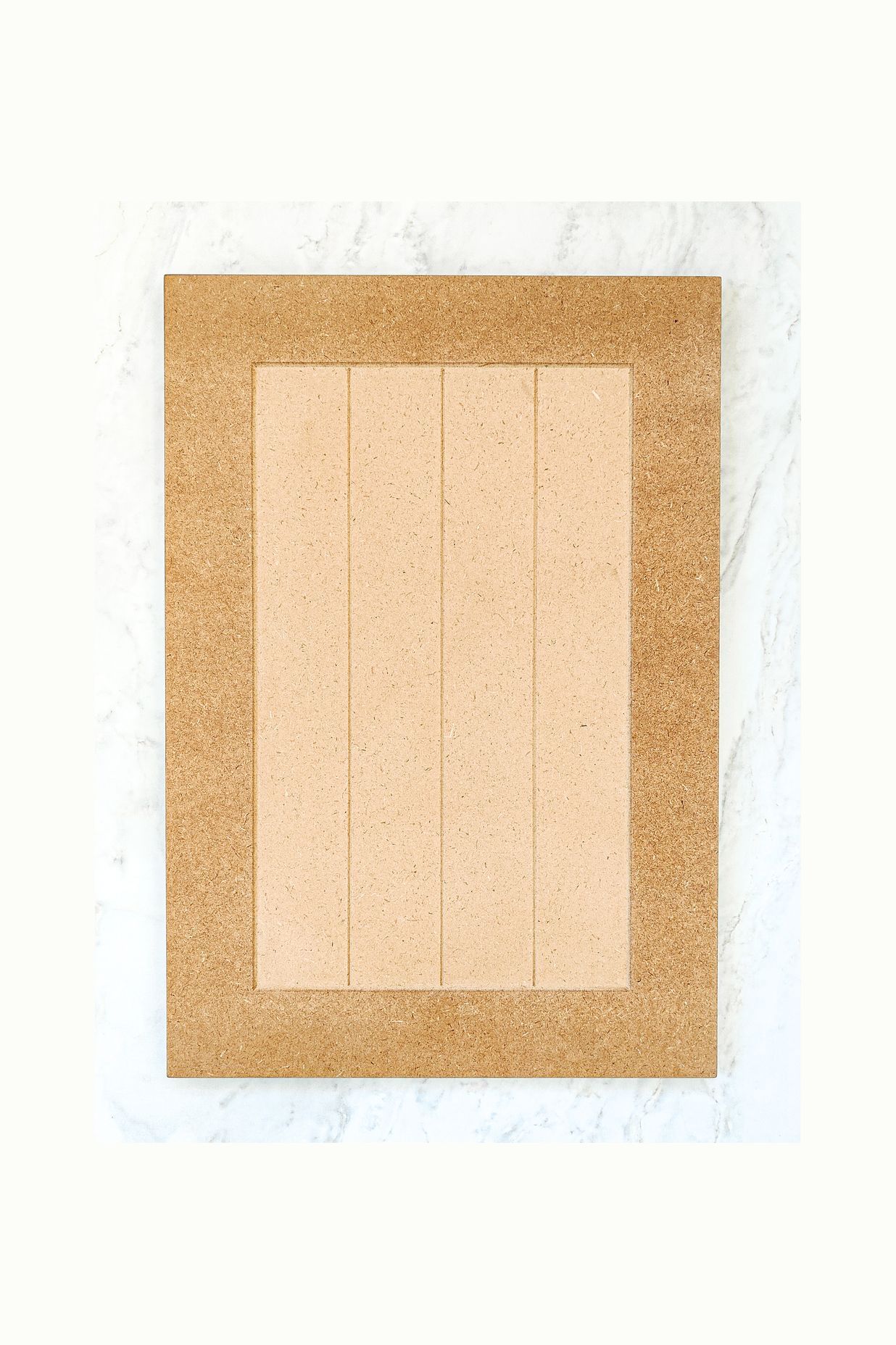 The Optidoor 'Washington' features a fine V-groove and a wide frame .