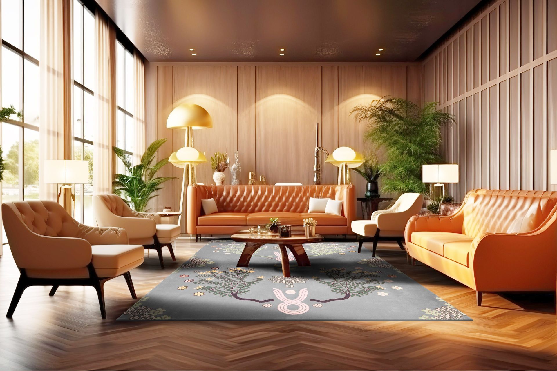 100% New Zealand Hand tufted rug from the Nature Collection by Miranda Brown