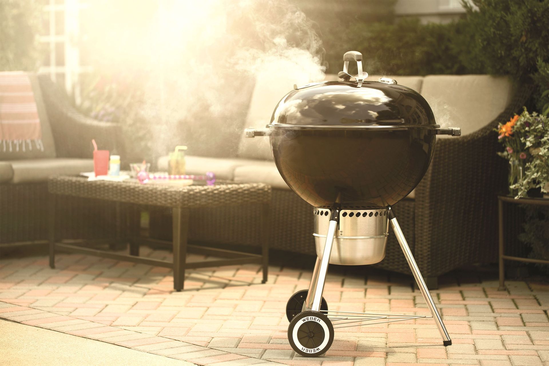 The rich smoky flavour from a charcoal grill like the Webber Premium Kettle Charcoal BBQ is hard to beat.
