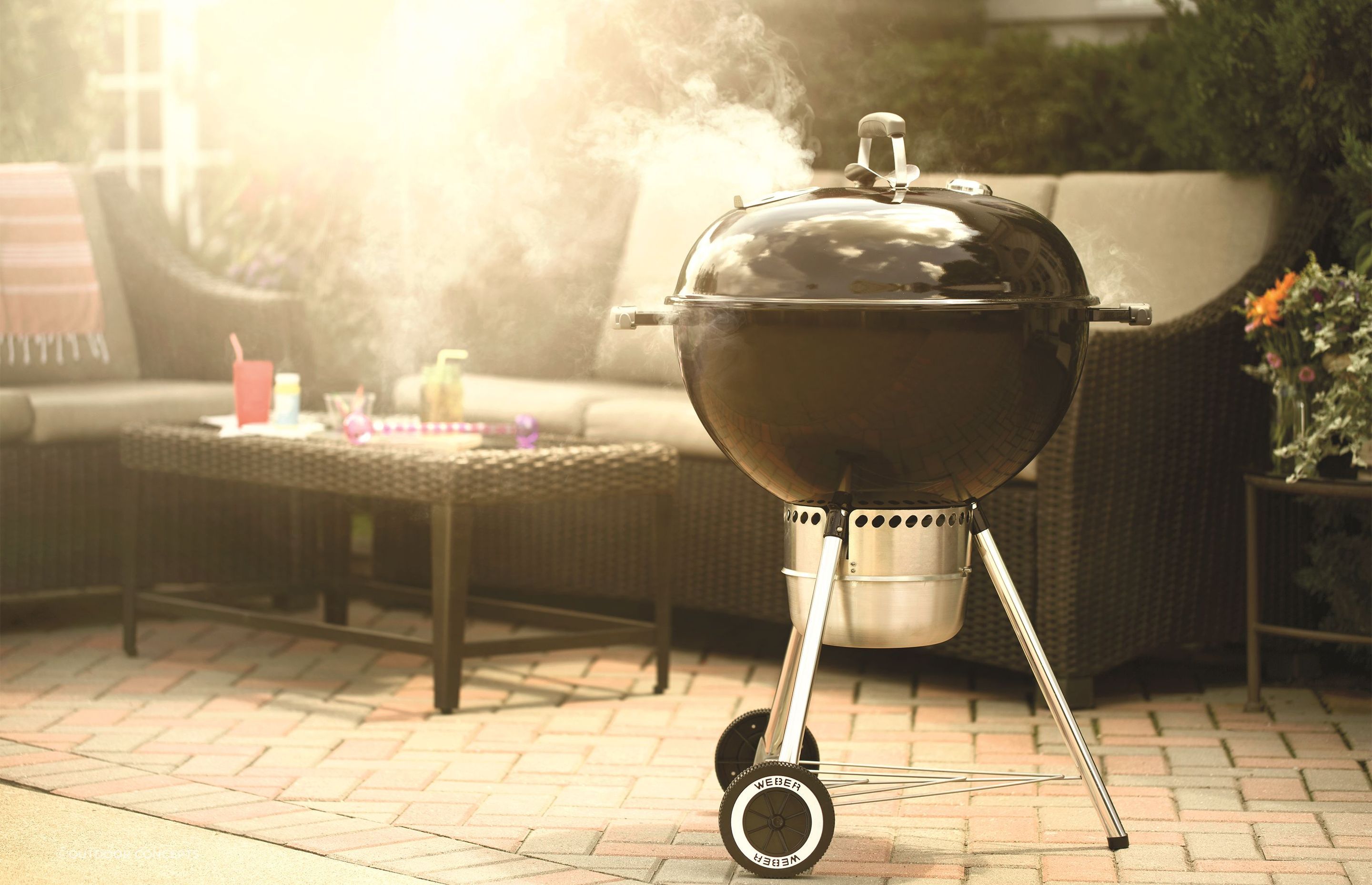 The rich smoky flavour from a charcoal grill like the Webber Premium Kettle Charcoal BBQ is hard to beat.