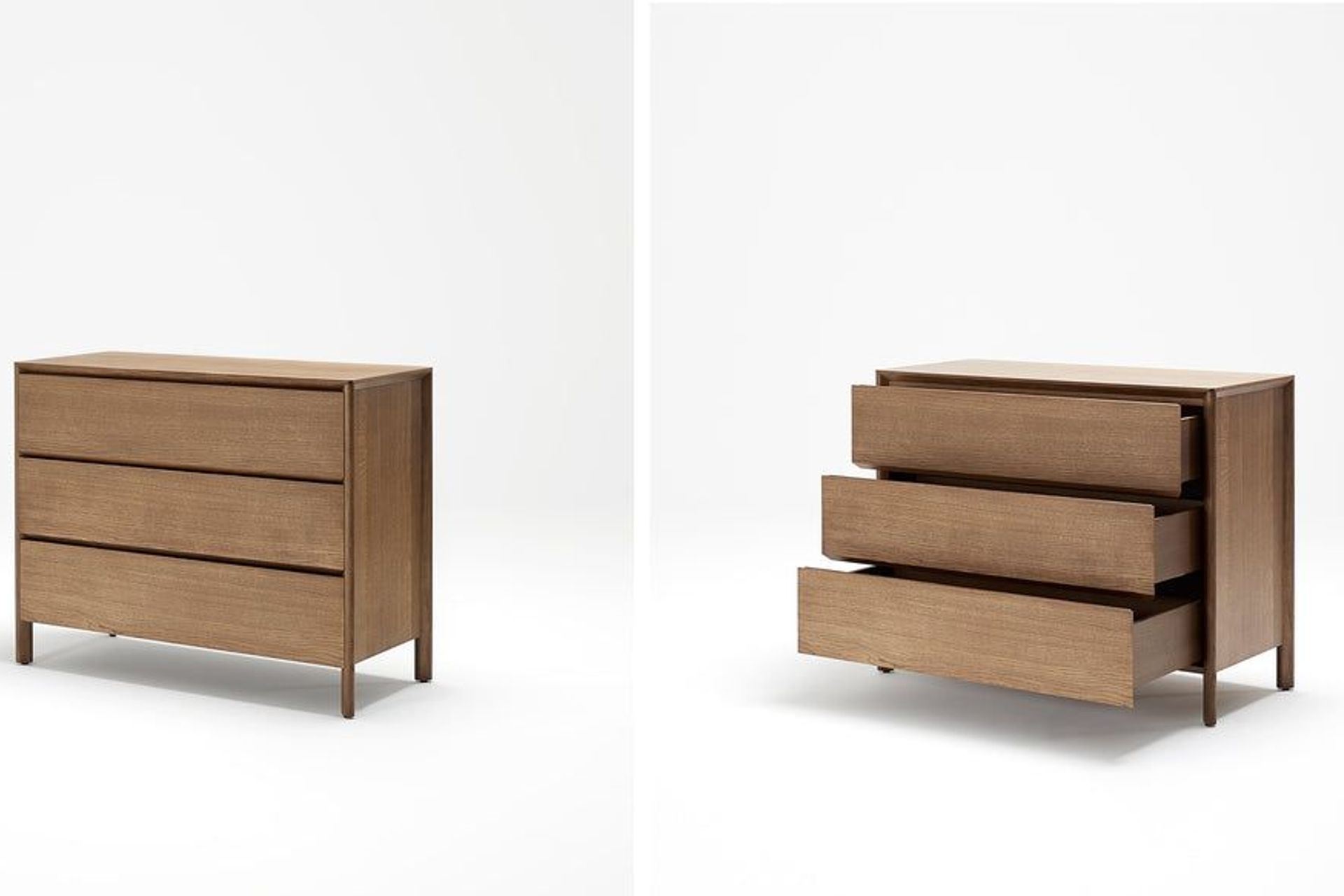 Otway Drawers pictured above in light walnut finish