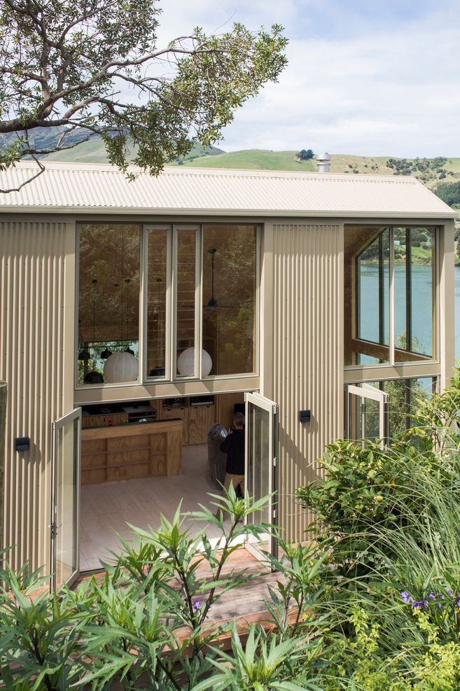 Blanks House in Robinson Bay, Christchurch, by Bonnifait + Giesen, is glazed to maximise sunlight from every direction. Photograph by Russell Kleyn.