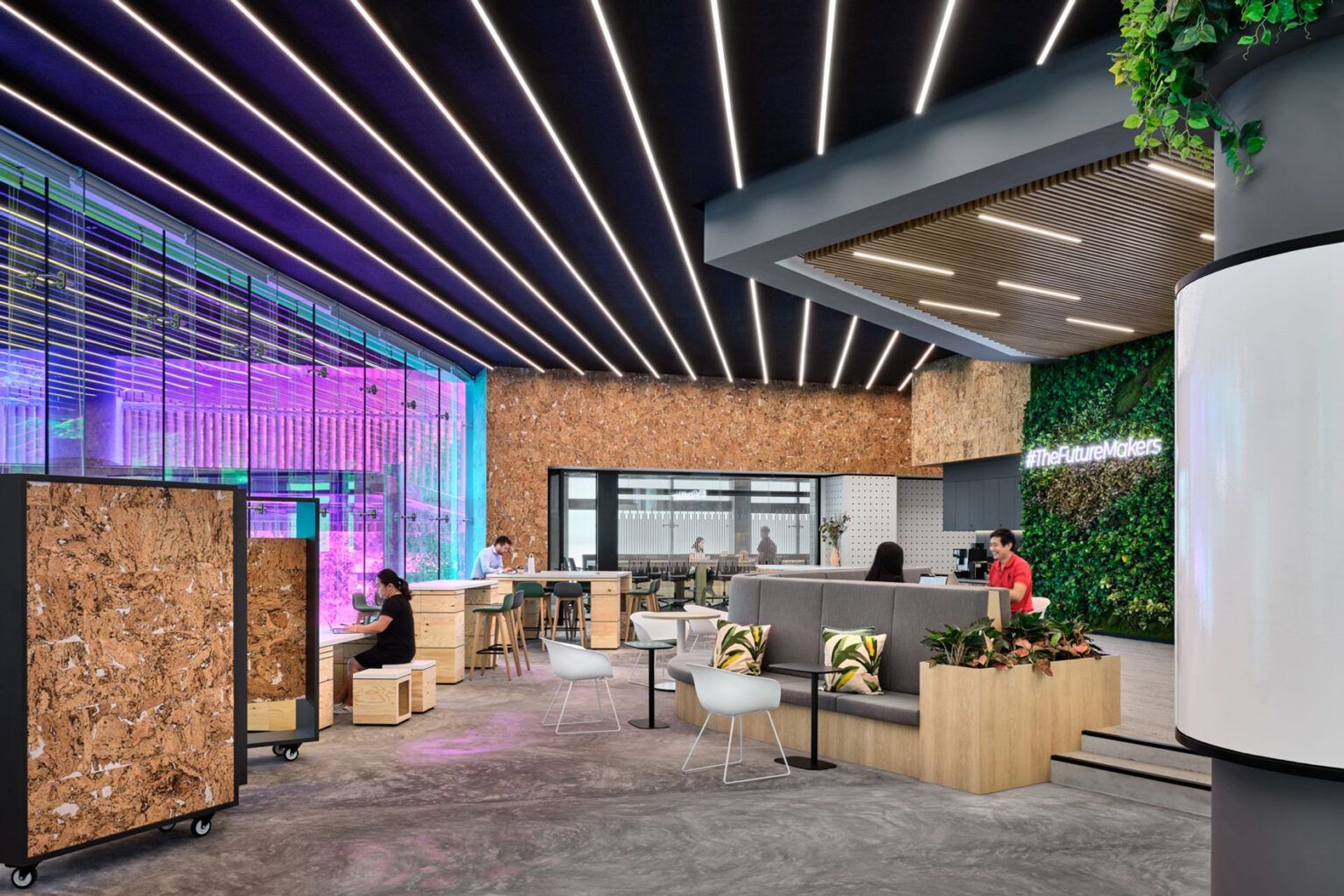 The innovation hub at Proctor & Gamble’s office in Singapore, by Siren Design | Photography by Owen Raggett