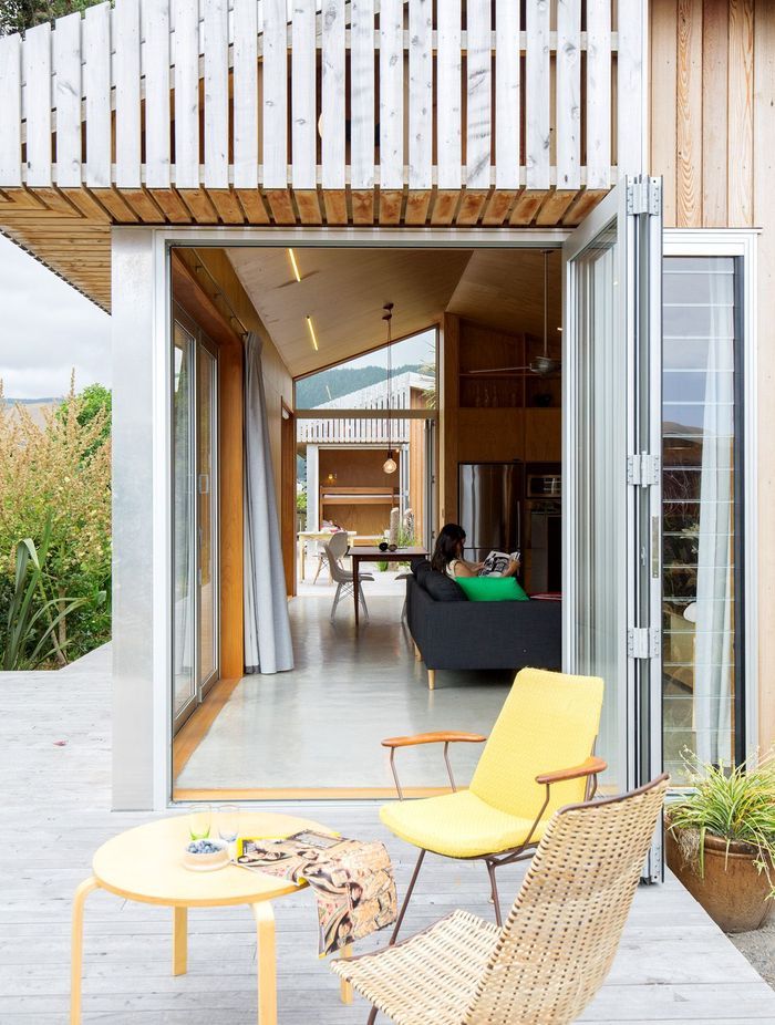 Wide eaves and timber shading prevent overheating at Werry House by Bonnifait + Giesen.  Photography by Russell Kleyn.
