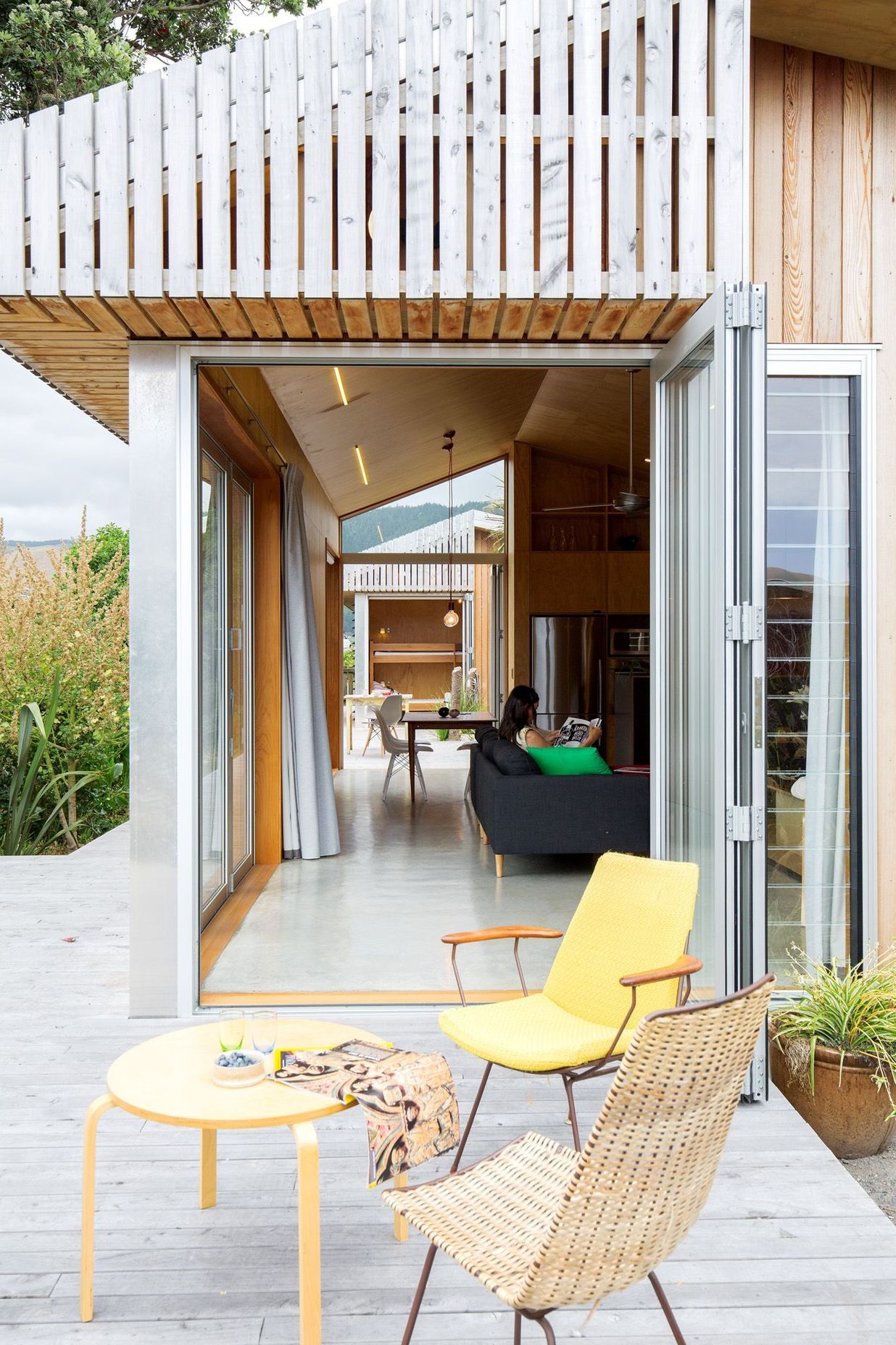 Wide eaves and timber shading prevent overheating at Werry House by Bonnifait + Giesen.  Photography by Russell Kleyn.