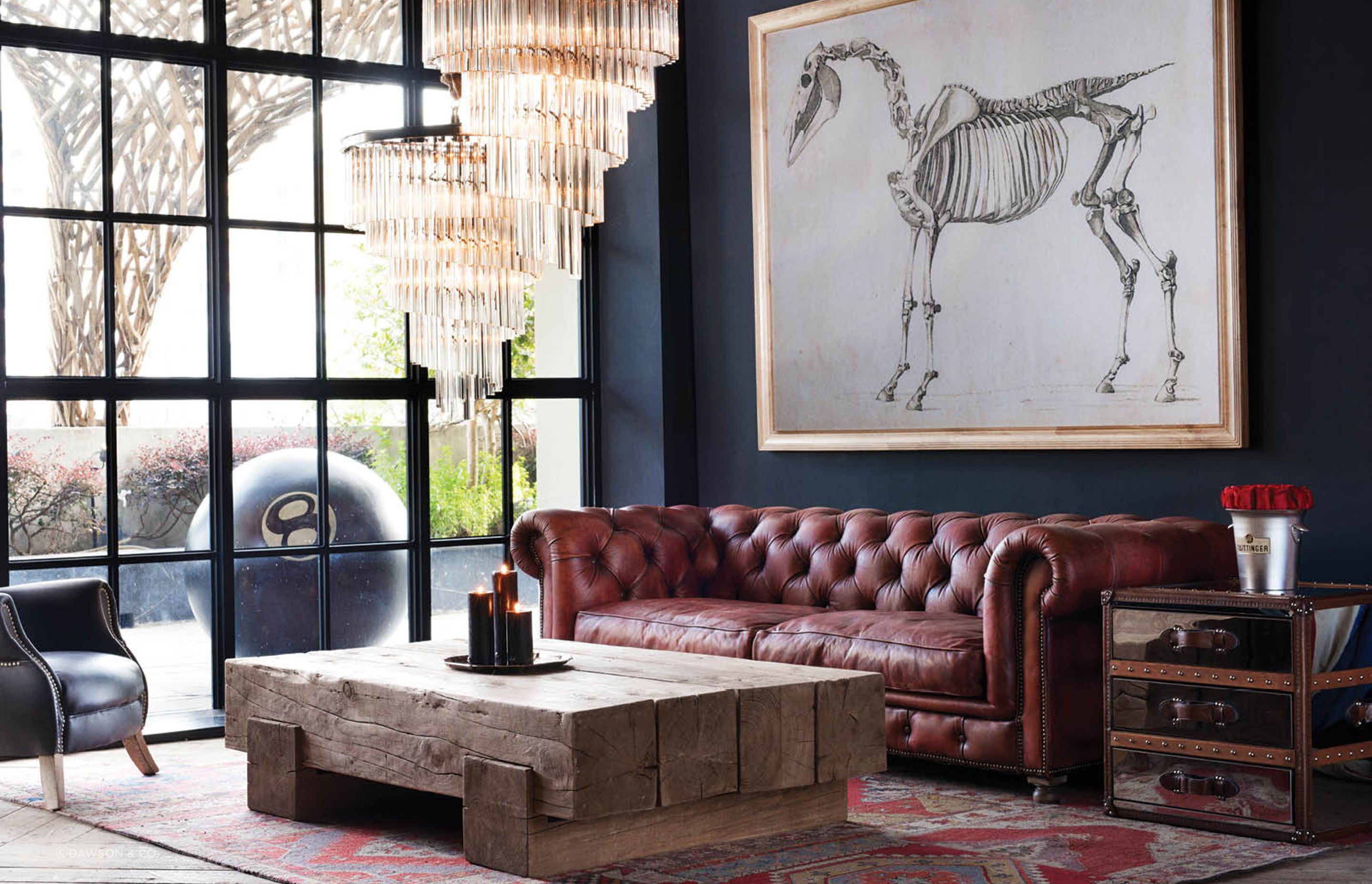 Simply dazzling — the Paradise Spiral Chandelier from Dawson &amp; Co.