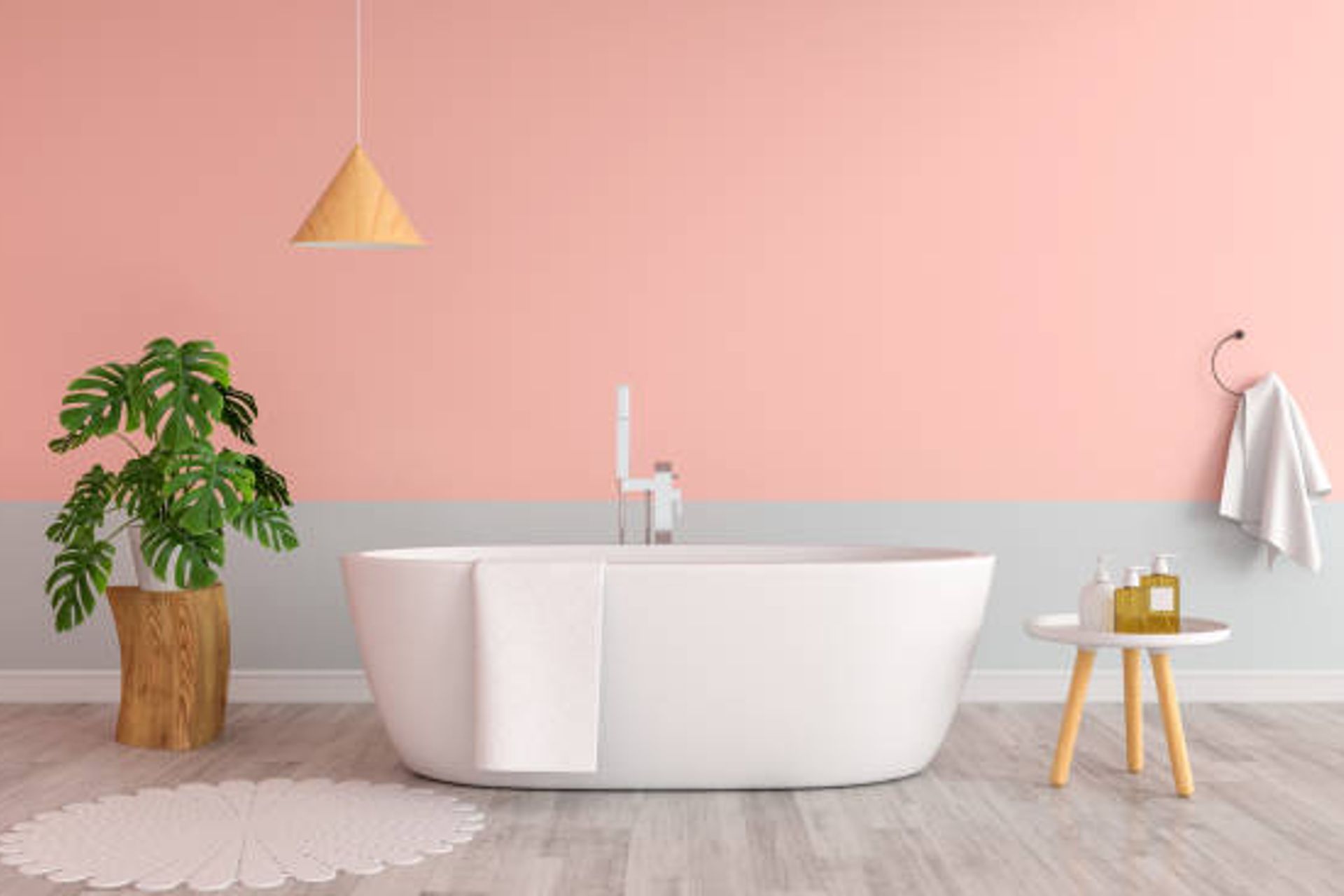Example of using pastel tones in bathroom | Photo Credit - iStock