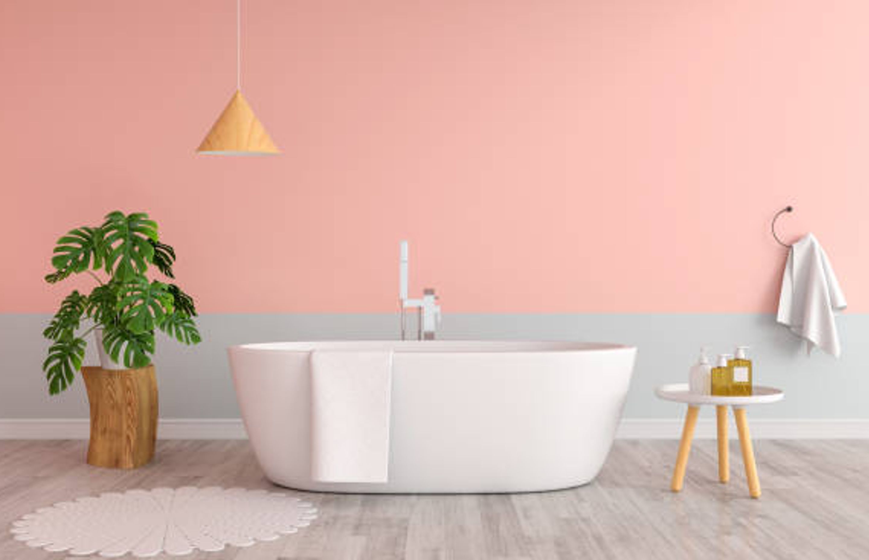 Example of using pastel tones in bathroom | Photo Credit - iStock